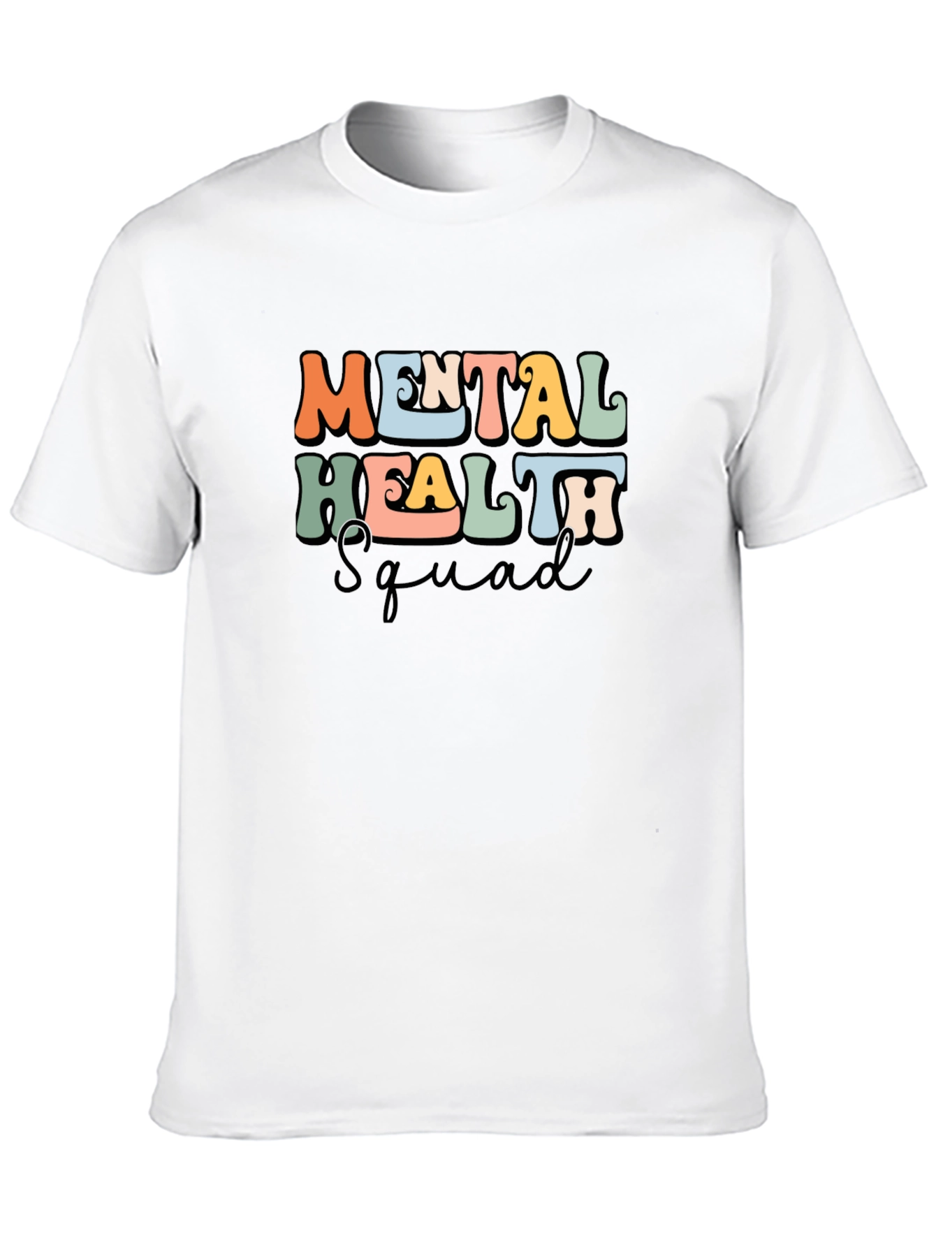 Black Mental Health Squad Graphic T-Shirt view 10