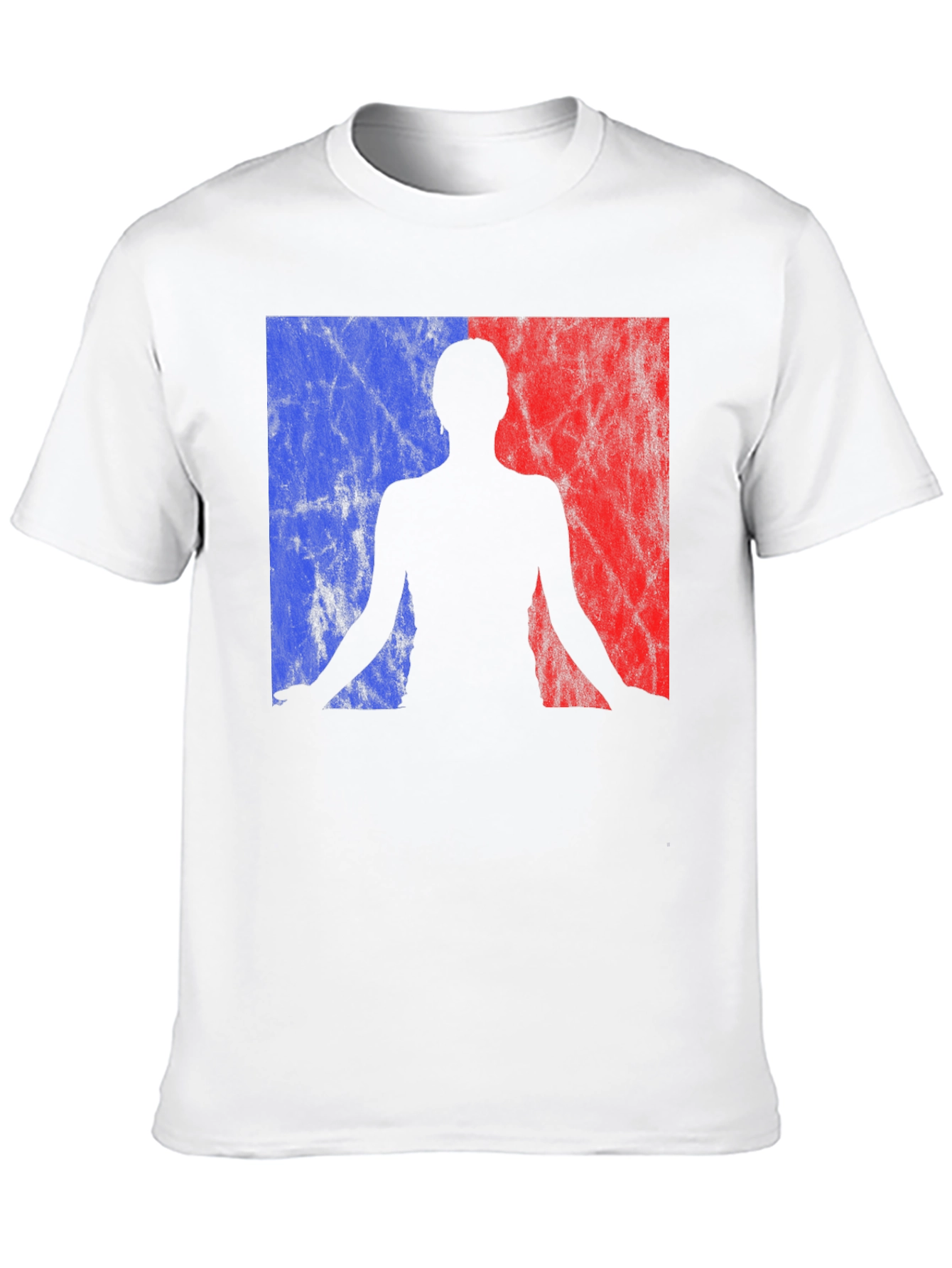 Black Yoga Silhouette Graphic Tee - Black Cotton Blend Shirt view 10