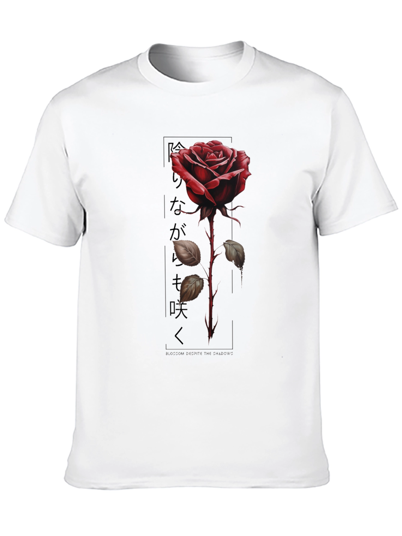 Black Red Rose Graphic Tee - Blossom Desire view 10