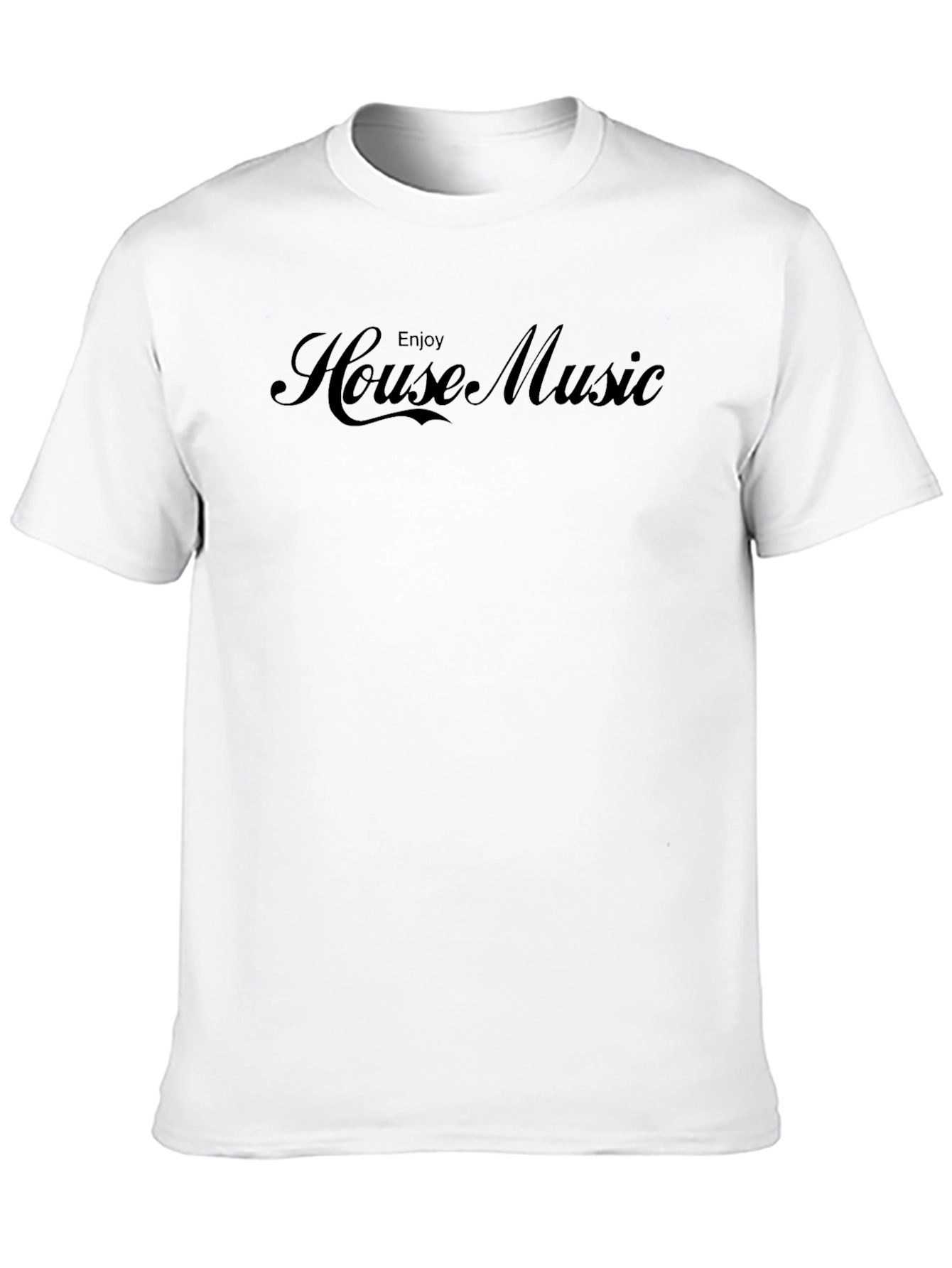Black Enjoy House Music Black T-Shirt view 10