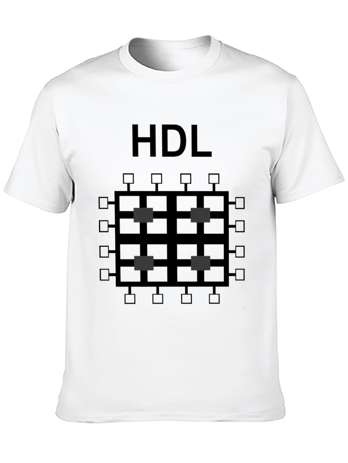 Black HDL Circuit Board Graphic Tee - Black Cotton Shirt view 10