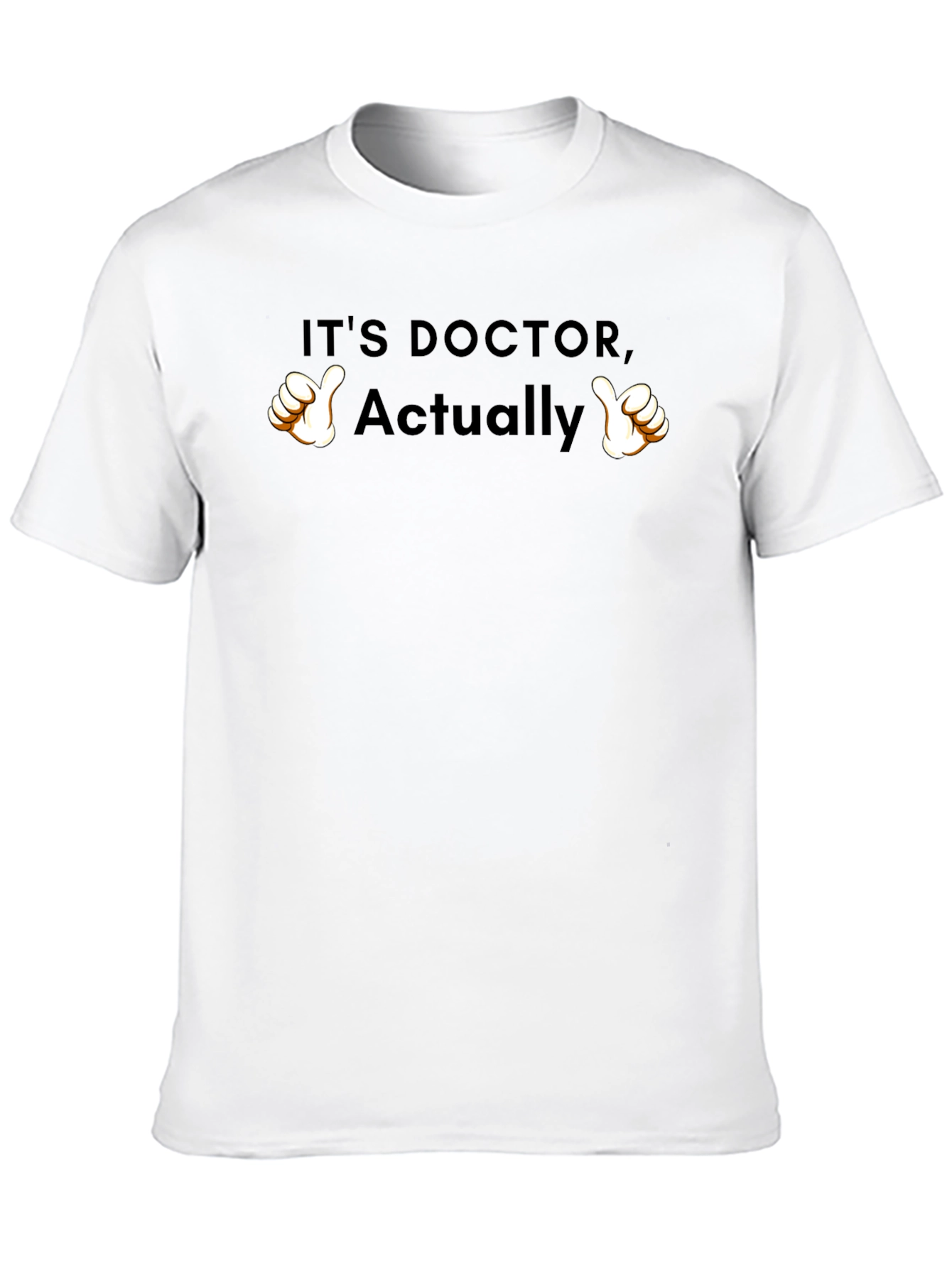 Black It's Doctor, Actually! Graphic T-Shirt view 10