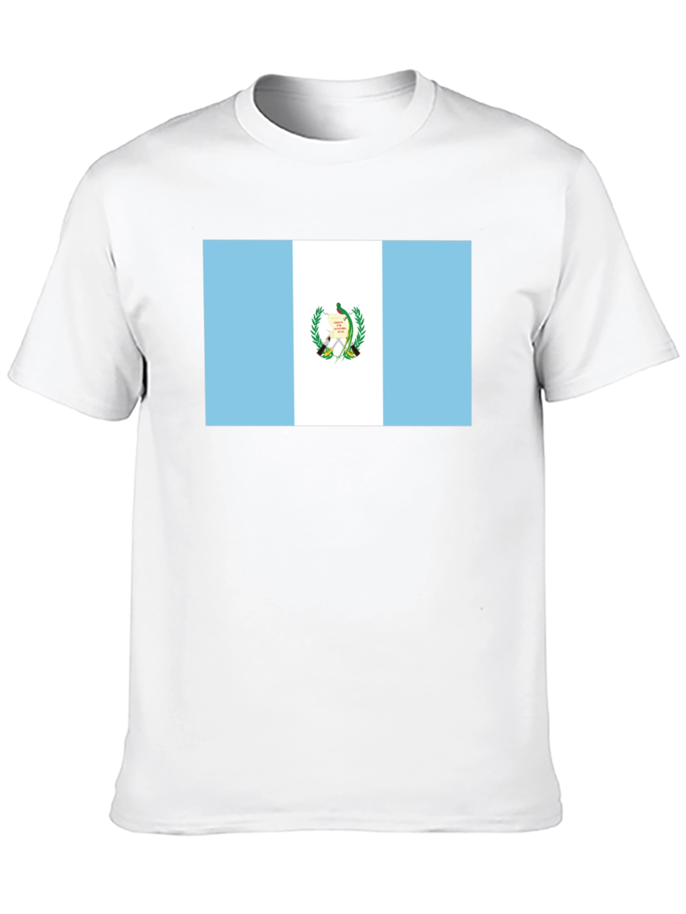 Black Guatemala Flag T-Shirt - Black Tee view 10