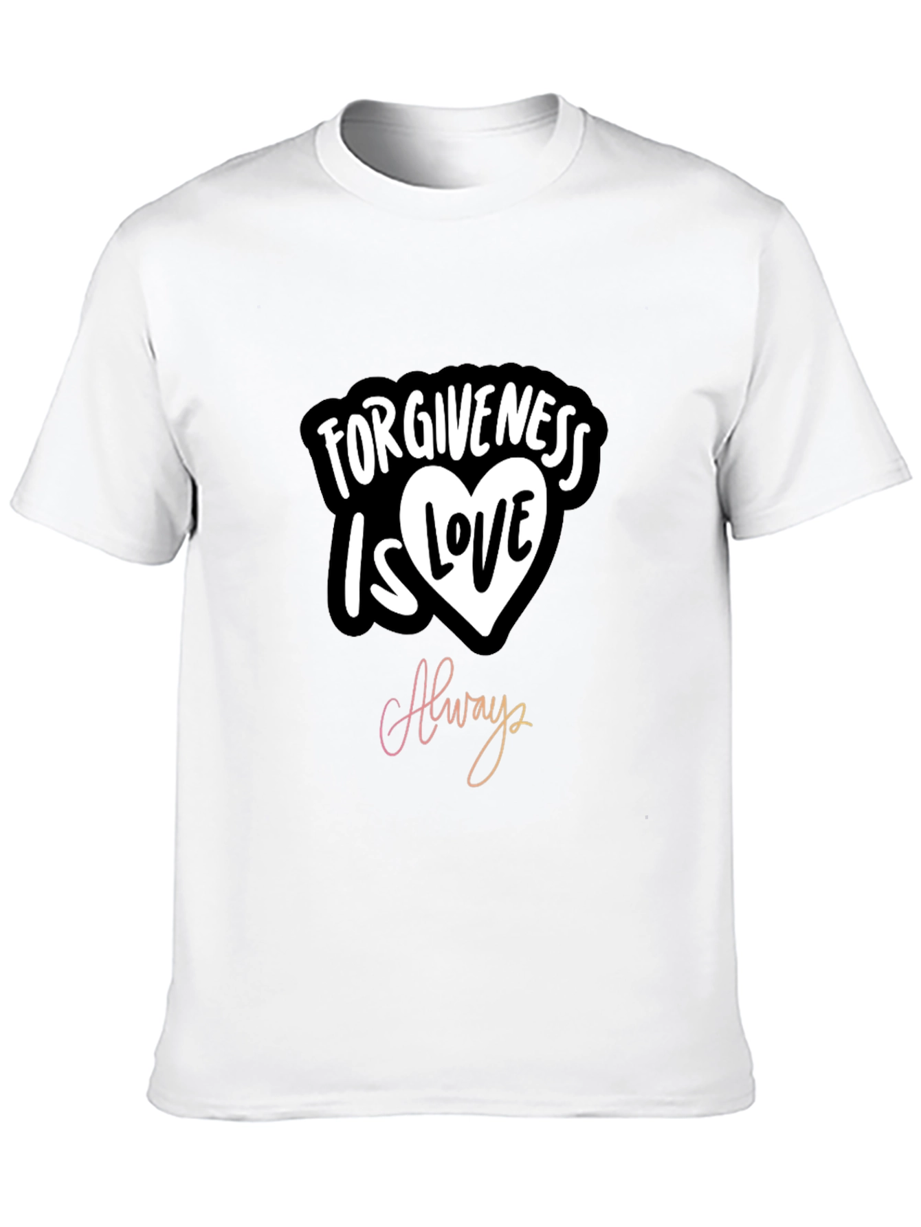 Black Forgiveness is Love Always Graphic T-Shirt view 10