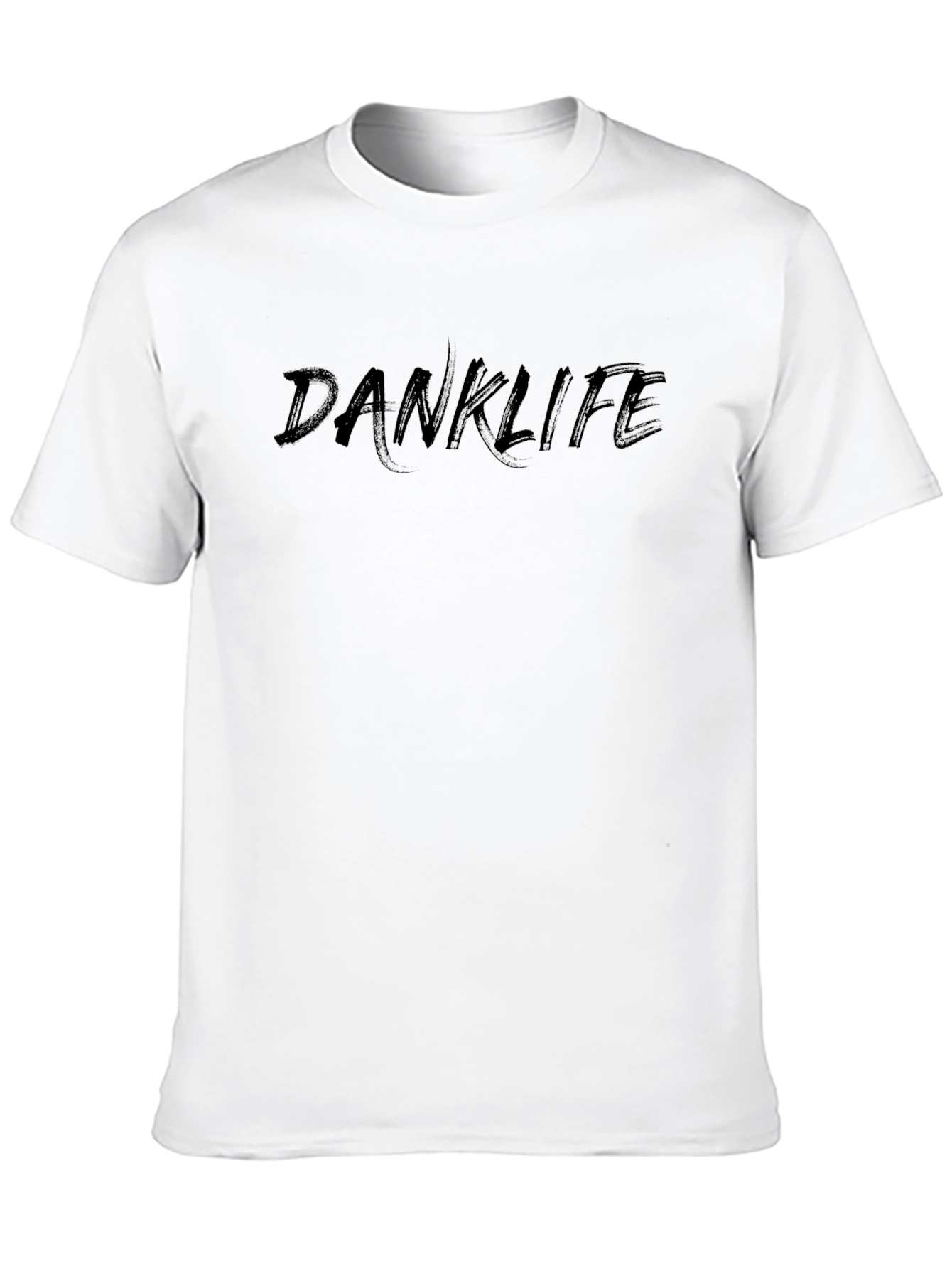 Black Danklife Graphic T-Shirt - Black Crew Neck Tee view 10