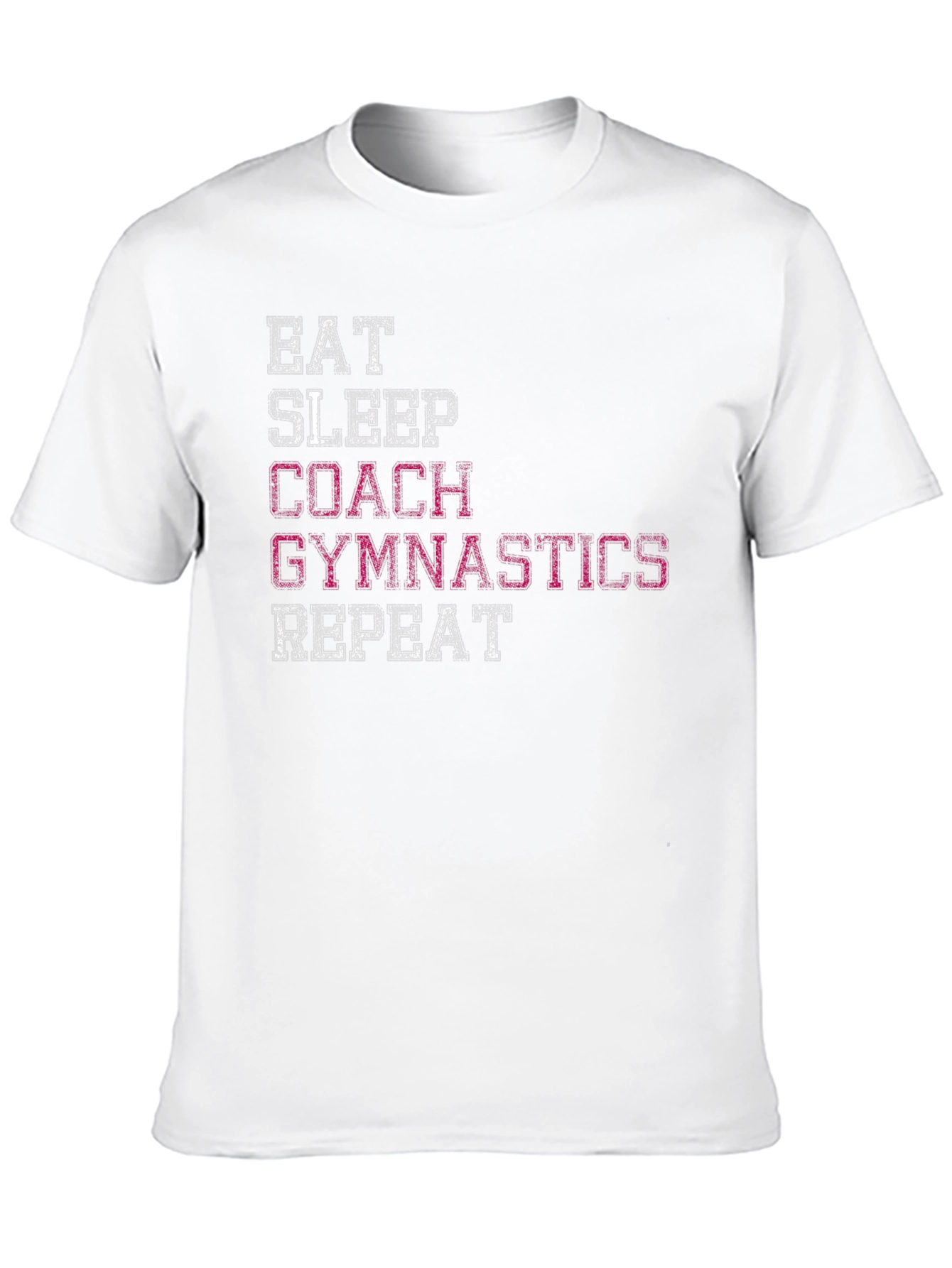 Black Gymnastics Coach Graphic Tee - Eat Sleep Repeat view 10