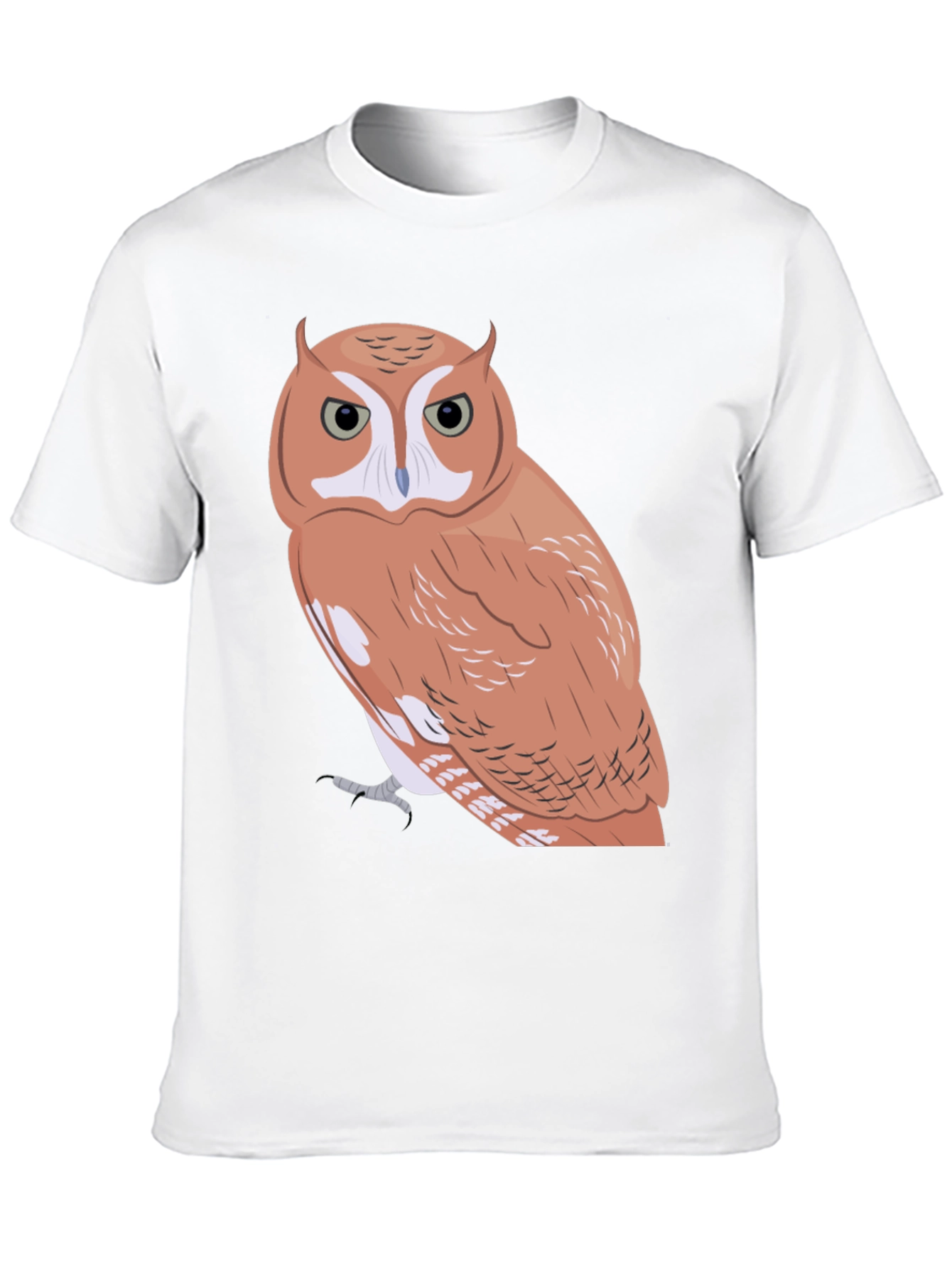 Black Owl Graphic Tee - Men's Black Cotton Blend T-Shirt view 10