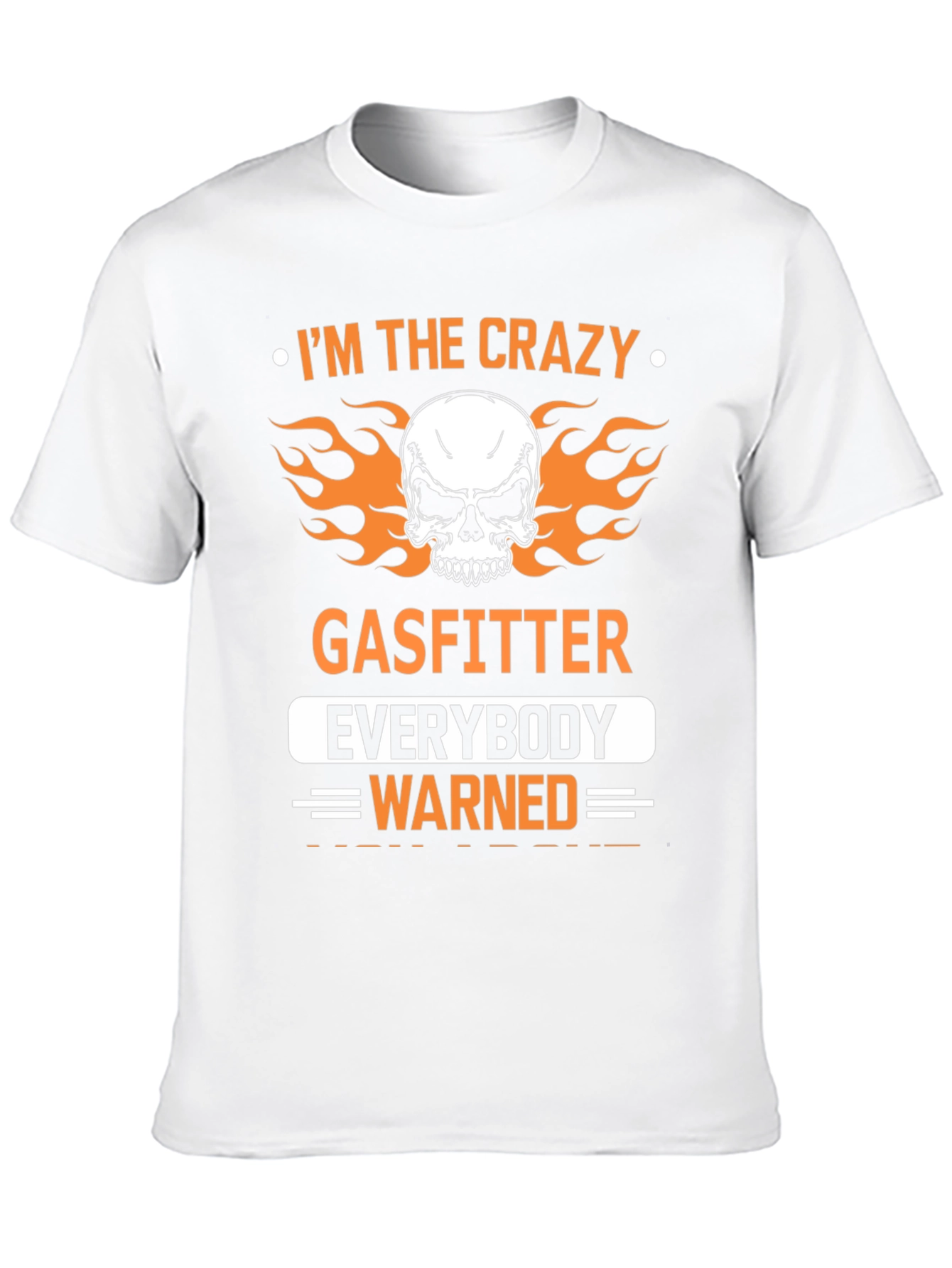 Black Crazy Gasfitter Skull Graphic T-Shirt view 10