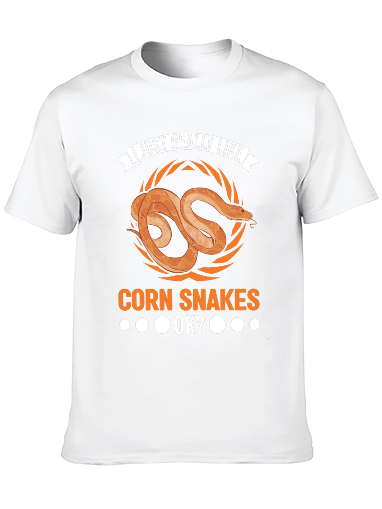 Black Corn Snake Lover T-Shirt - I Just Really Like Corn Snakes OK? view 10