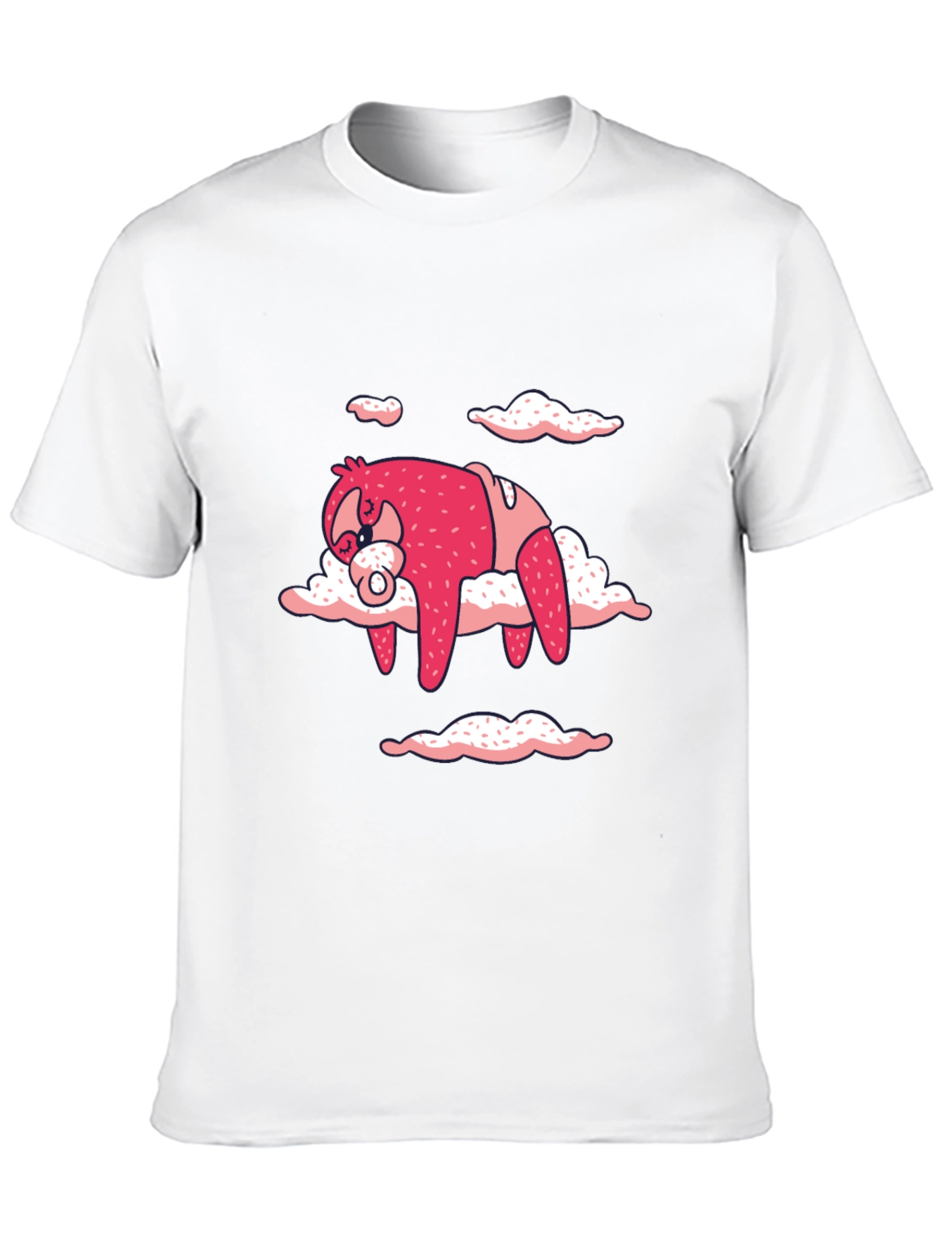 Black Sloth in Clouds Graphic Tee - Black T-Shirt view 10