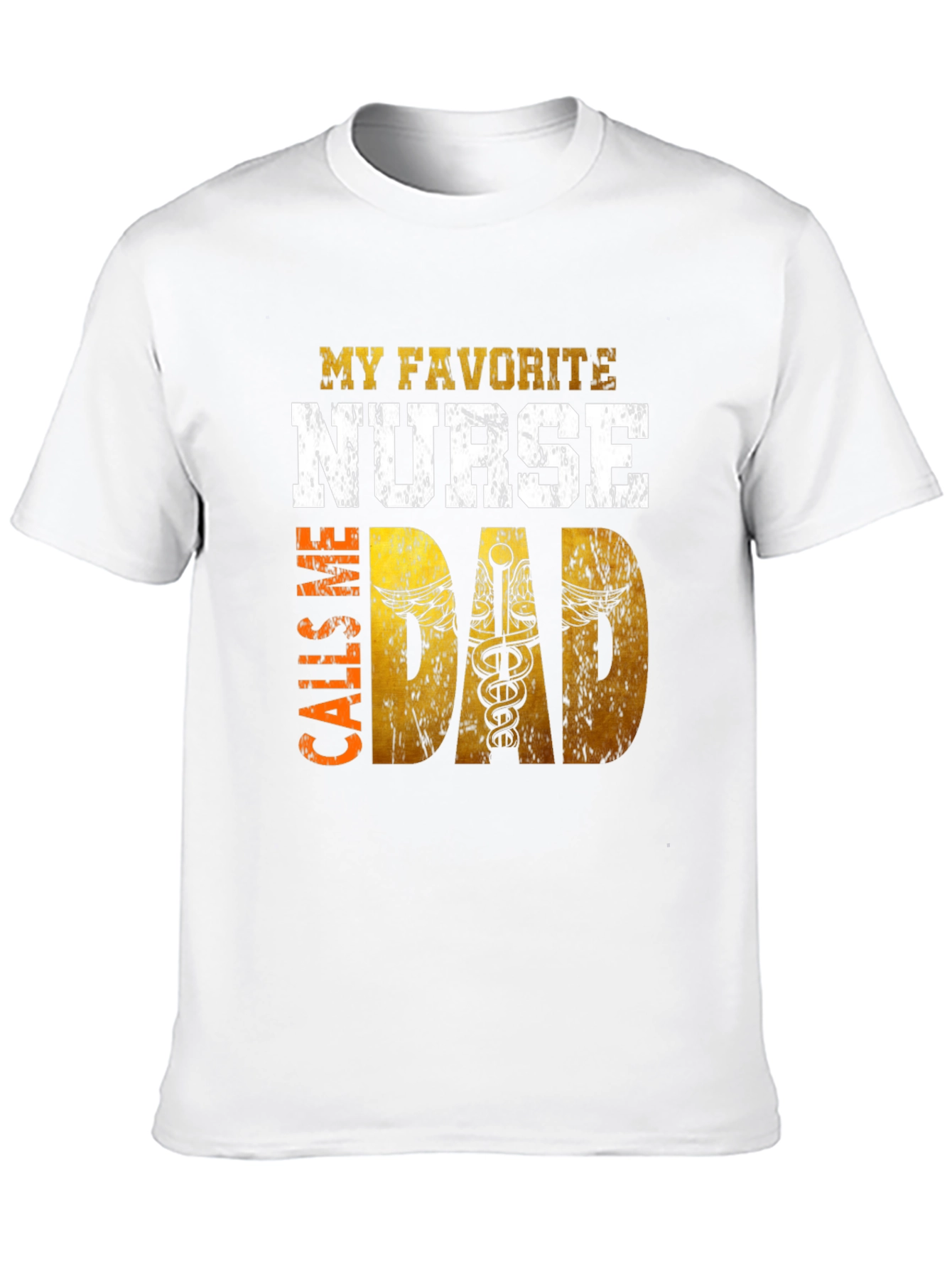 Black My Favorite Nurse Calls Me Dad Graphic T-Shirt view 10