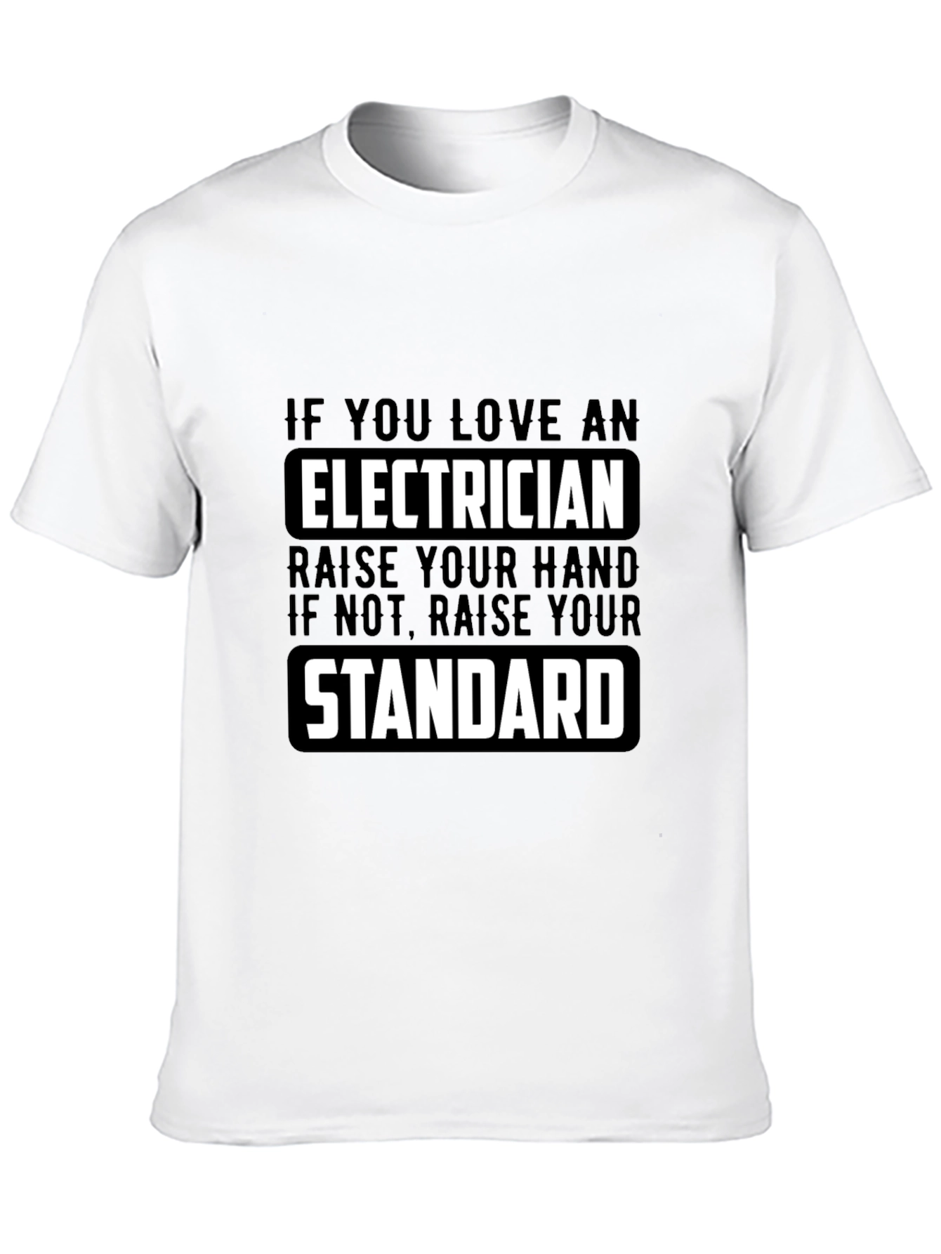 Black Electrician Love Graphic T-Shirt view 10