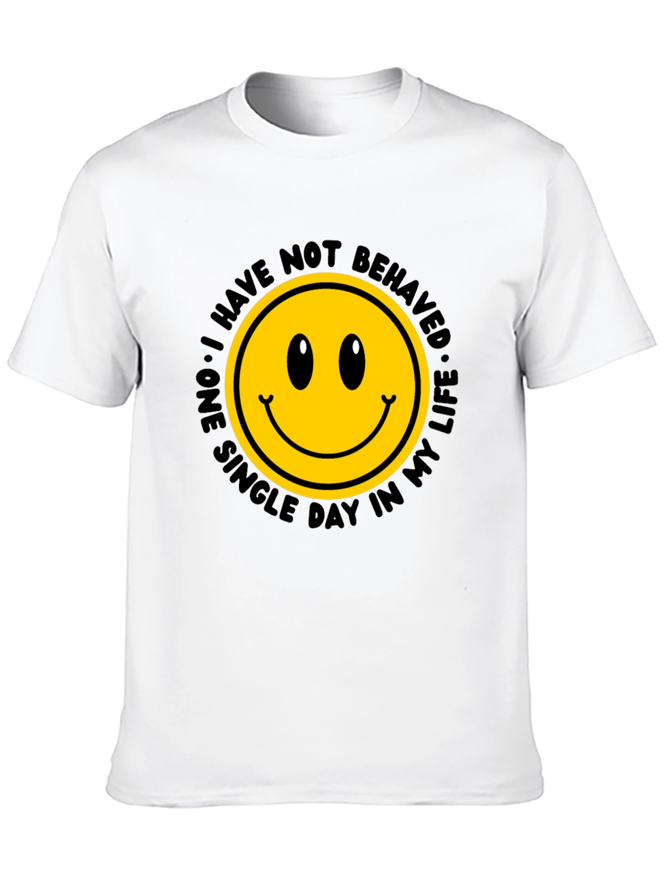 Black Smiley Face Graphic Tee - Mischief Managed! view 10