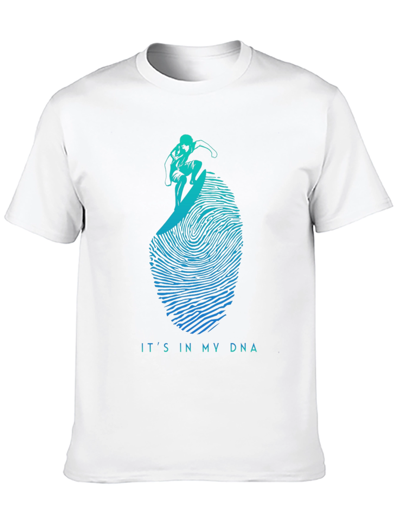 Black Surfing DNA Graphic Tee - Black Cotton Shirt view 10