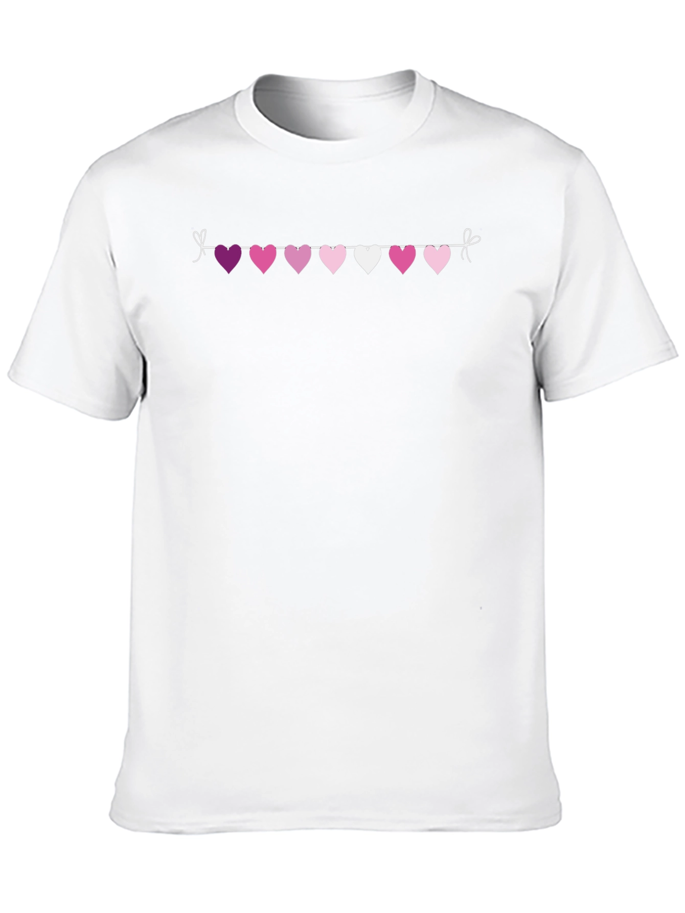 Black Heart Garland Graphic Tee - Romantic & Fun! view 10