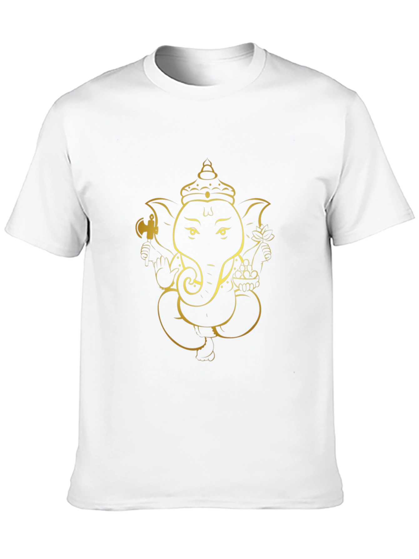 Ganesh Graphic Tee - Black Cotton Blend - 10