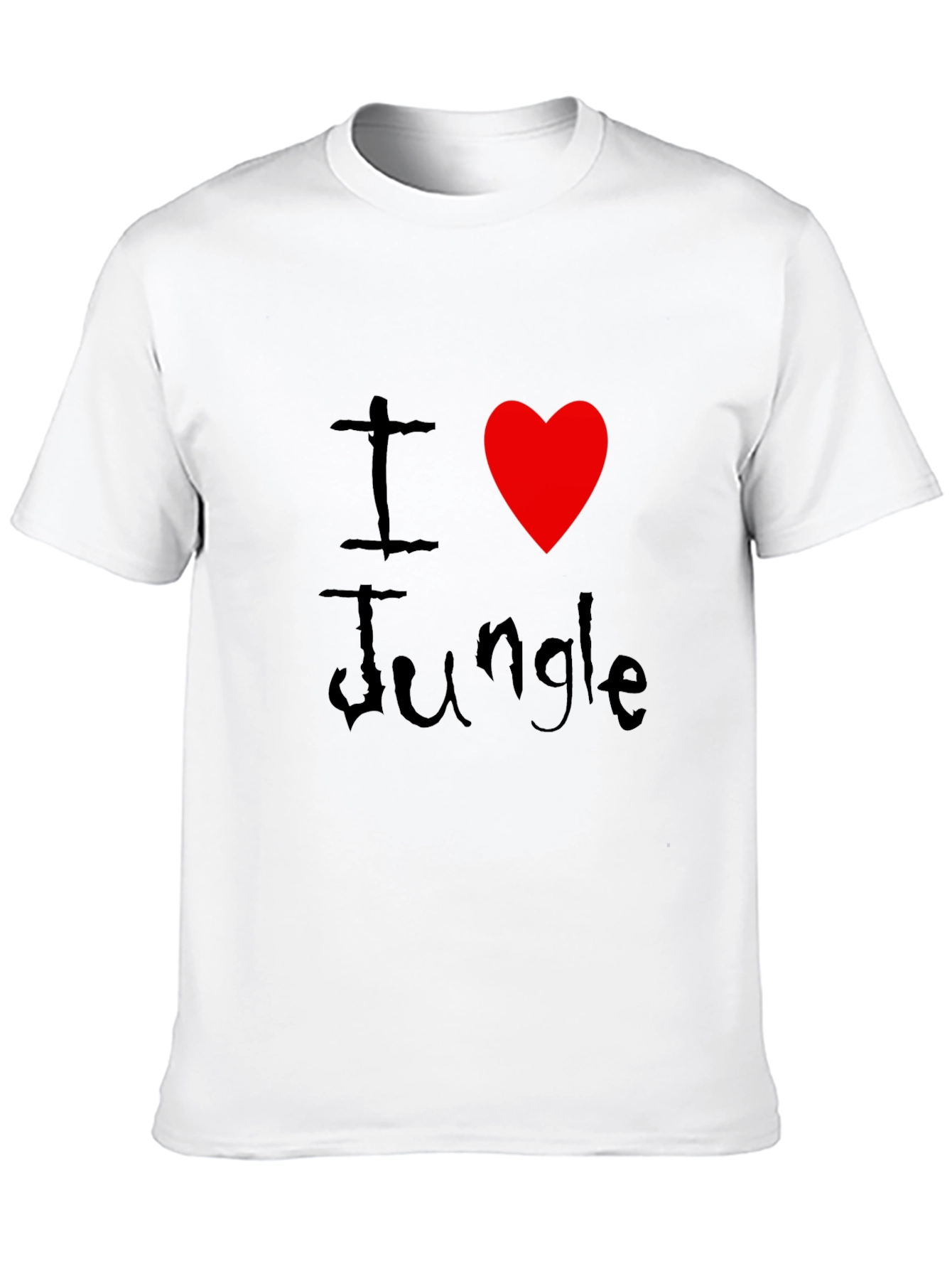 Black I Love Jungle Black Graphic Tee Shirt view 10