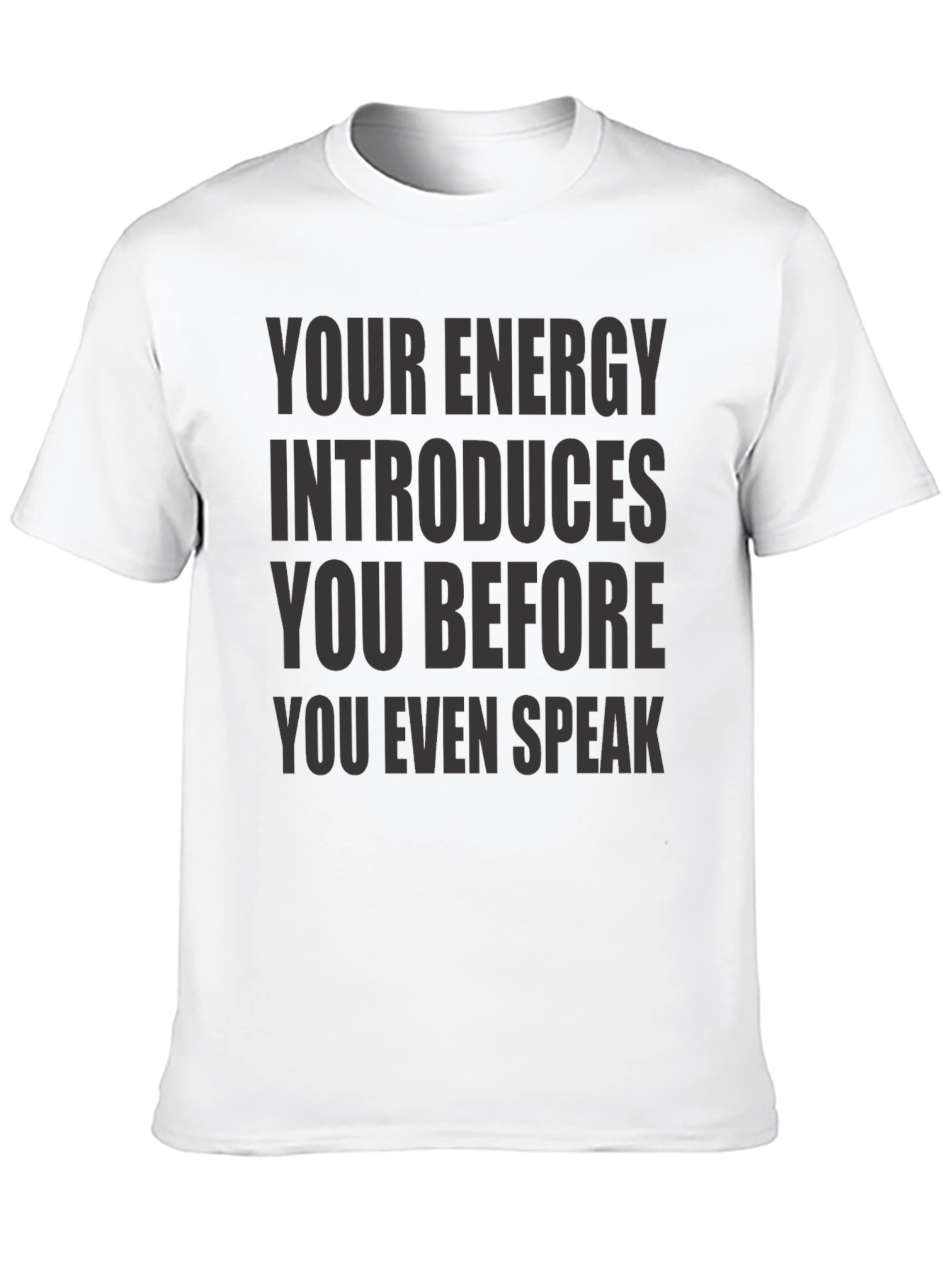 Black Energy Intro T-Shirt - Black Crew Neck Tee view 10
