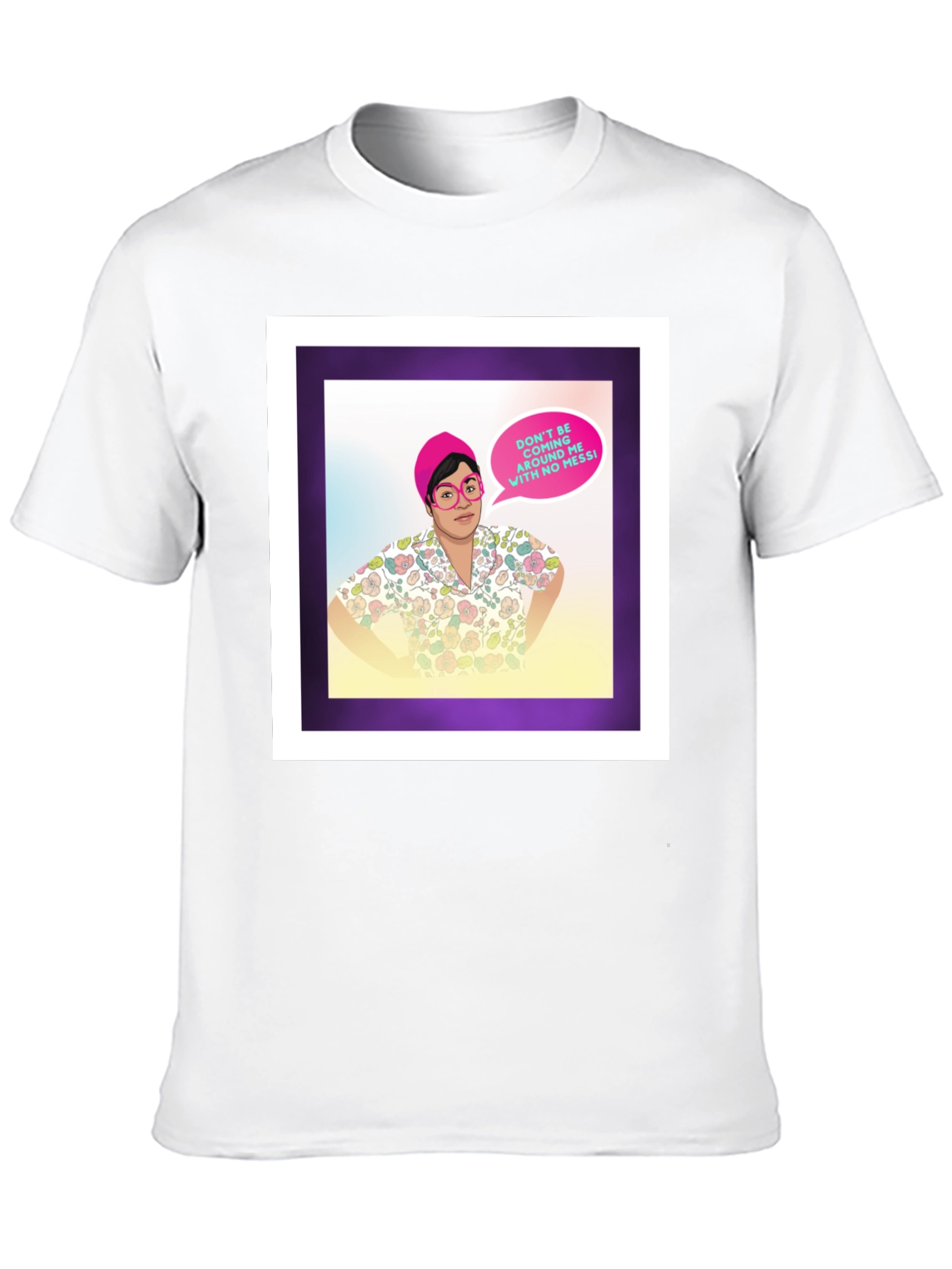 Black Funny Graphic T-Shirt - "No Messi" Quote view 10