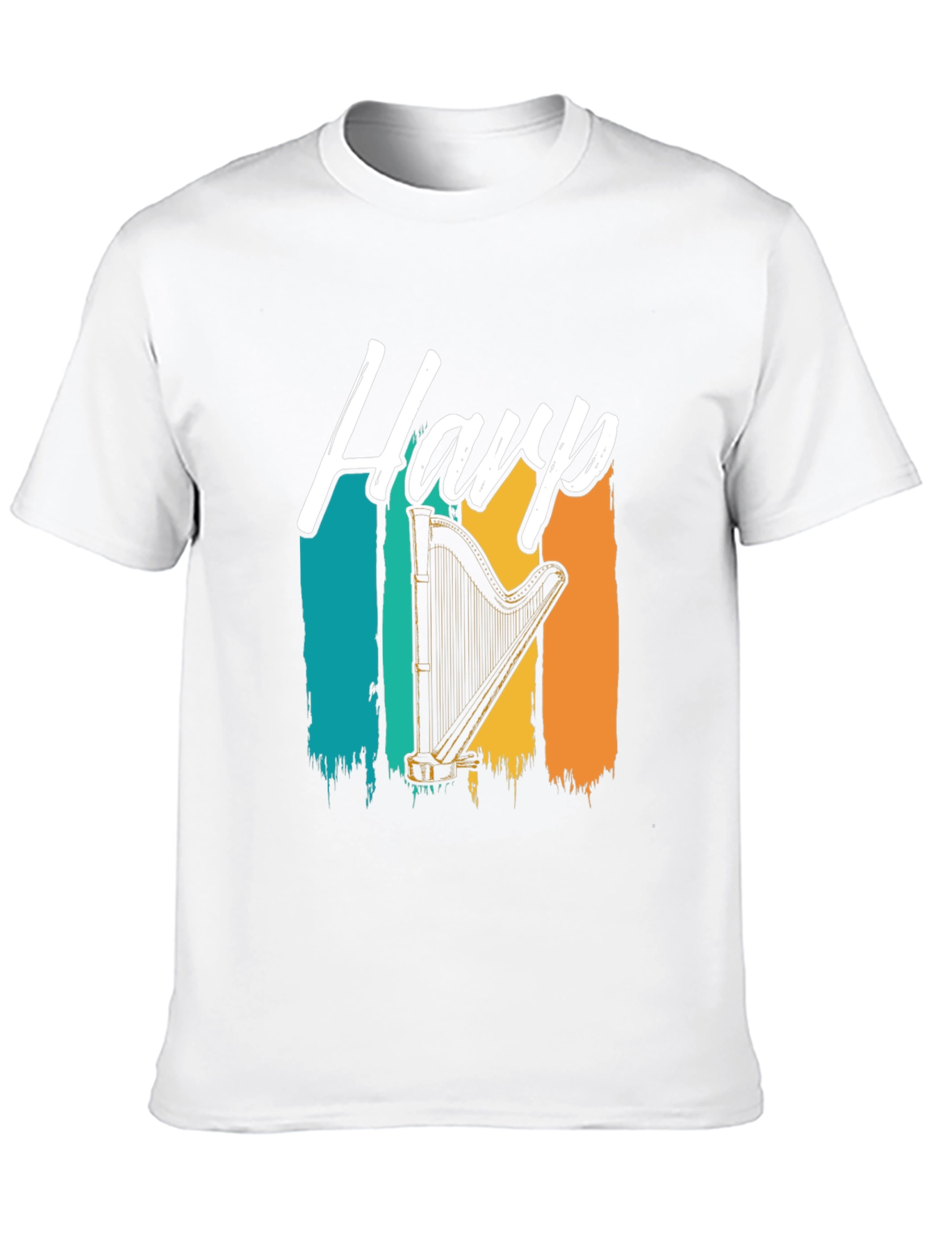 Black Harp Retro Style Graphic T-Shirt view 10