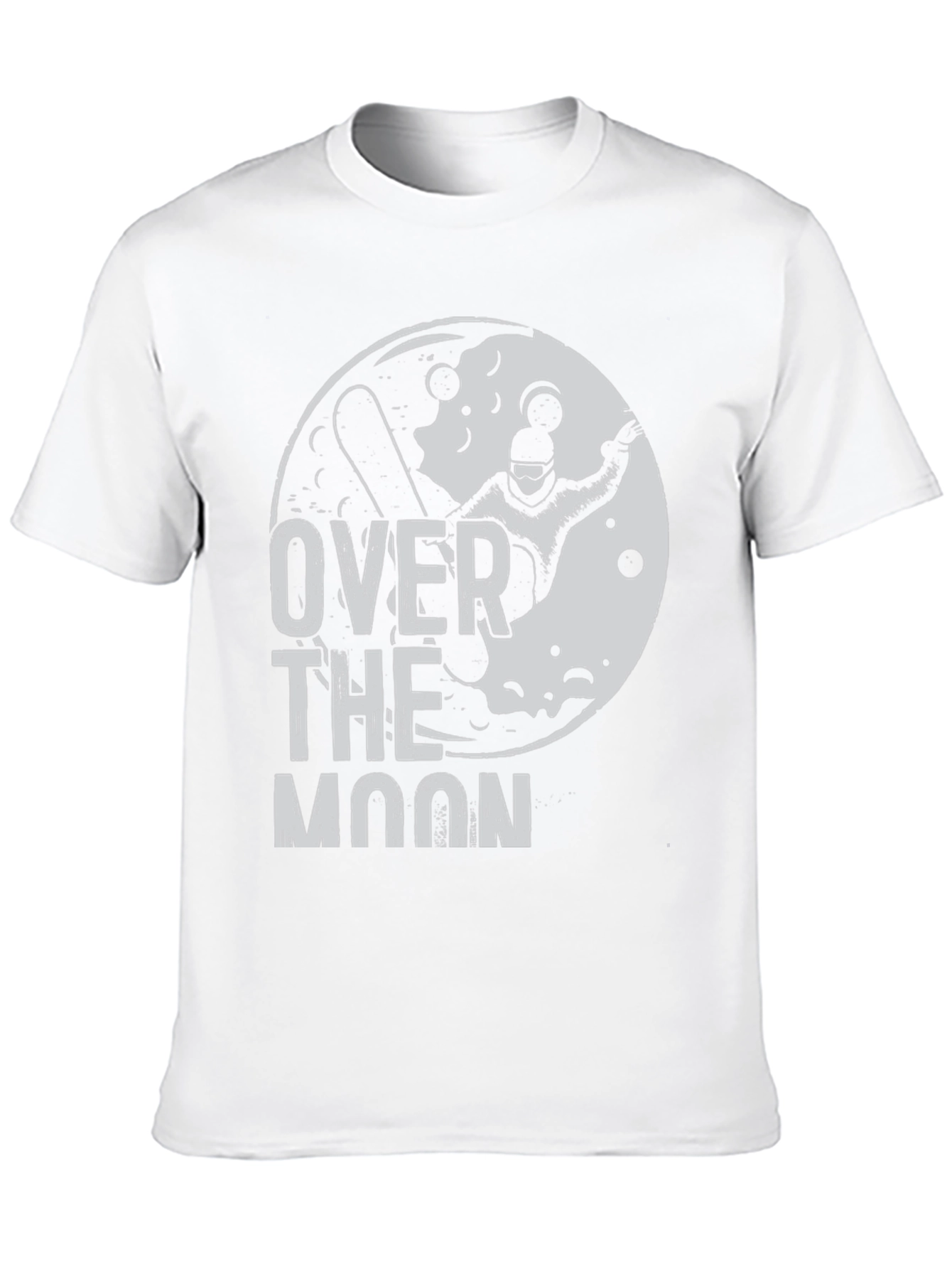 Black Over The Moon Graphic T-Shirt - Black Cotton Tee view 10