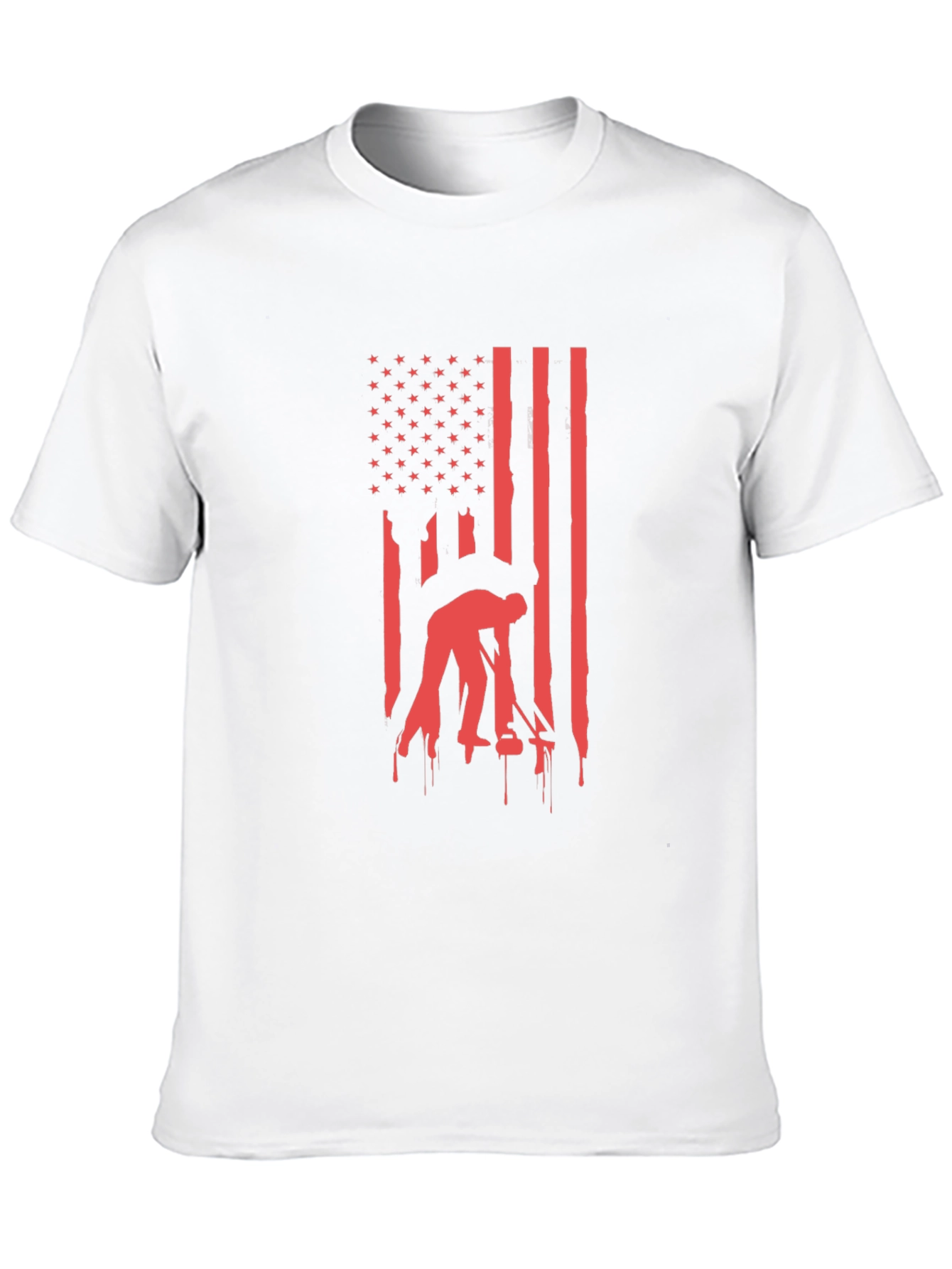 Black American Flag Welder T-Shirt - Patriotic Welding Tee view 10