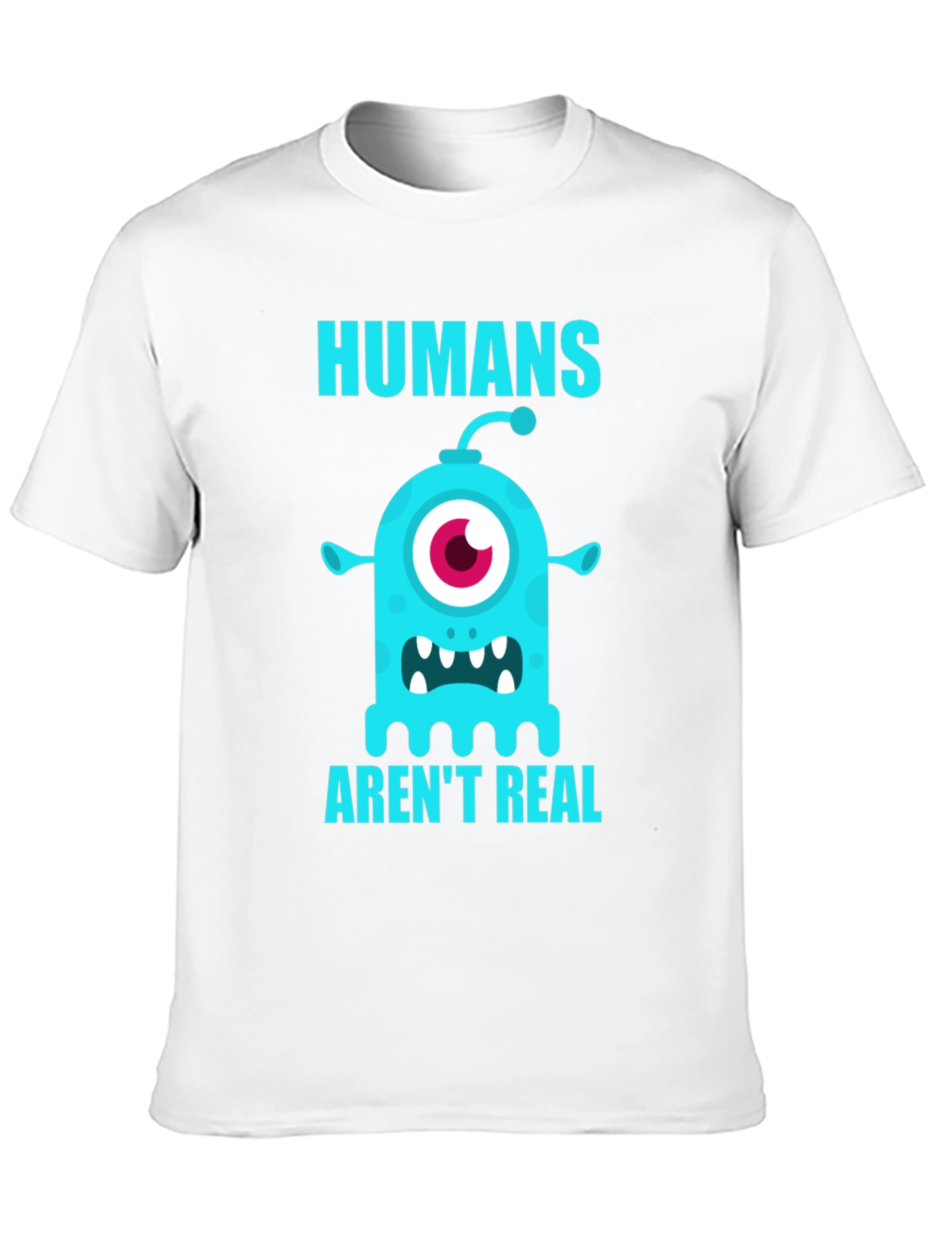 Black Humans Aren't Real Monster Graphic T-Shirt view 10