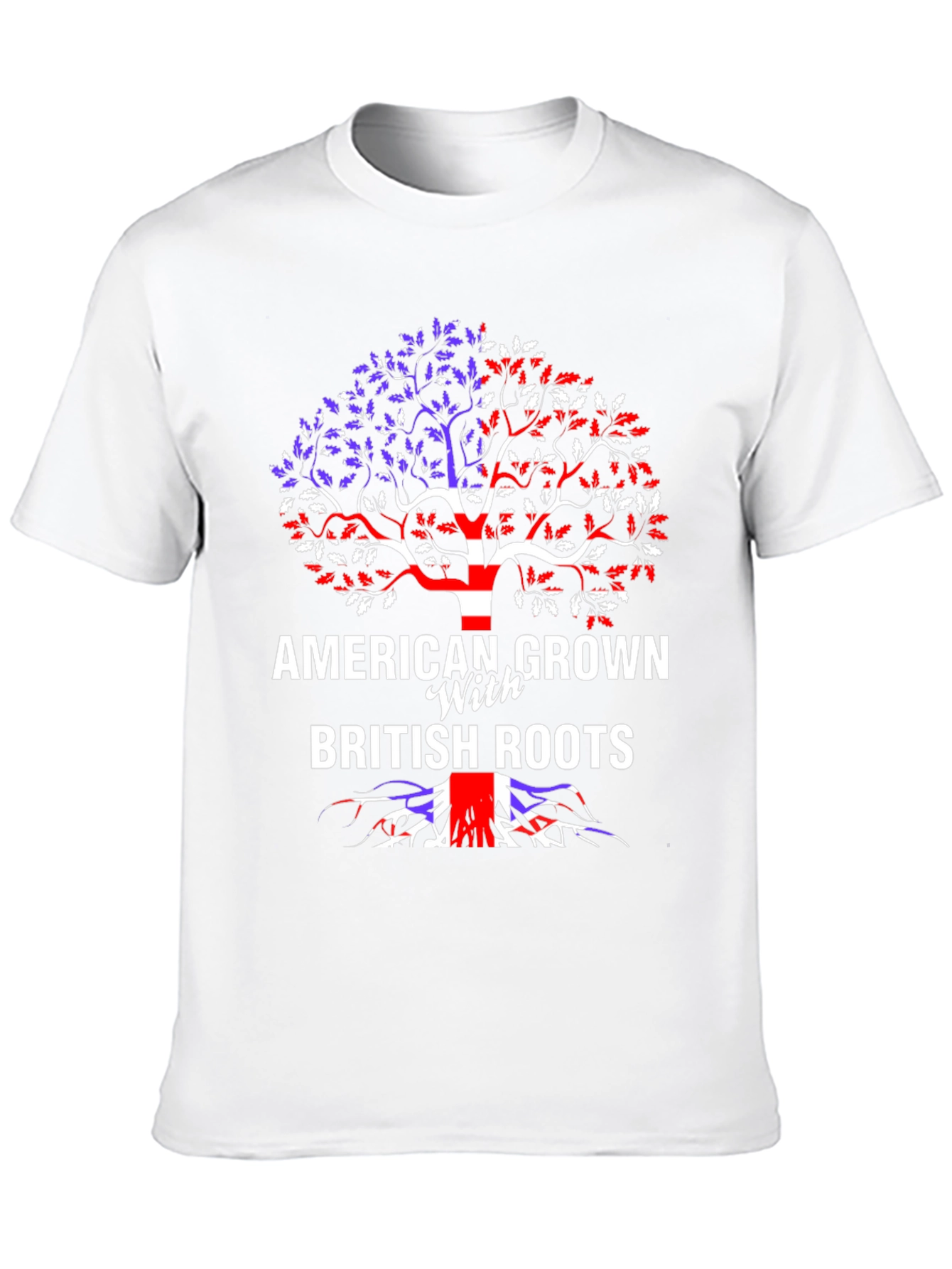 Black American Grown with British Roots Graphic Tee view 10