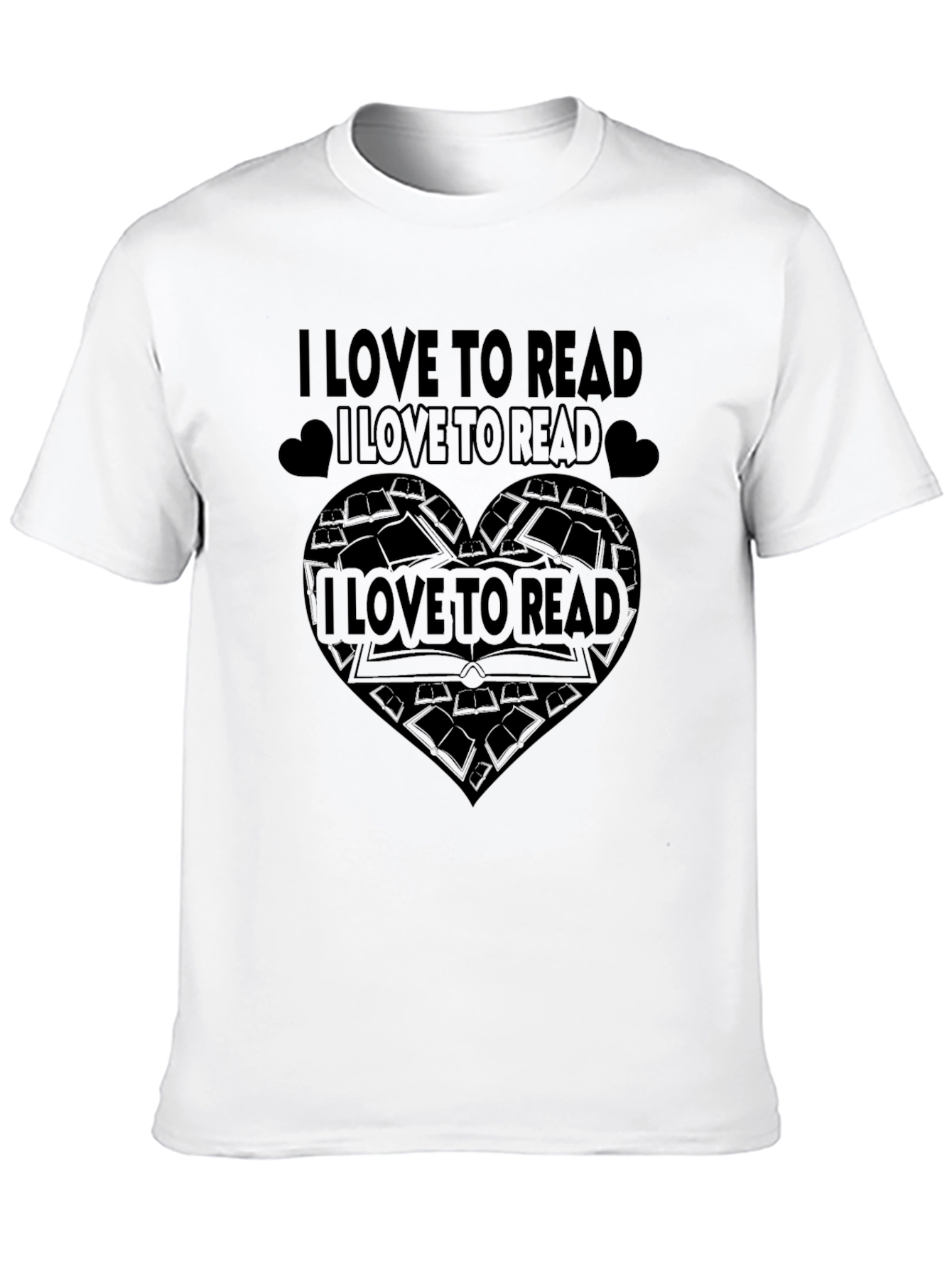 Black I Love to Read T-Shirt view 10