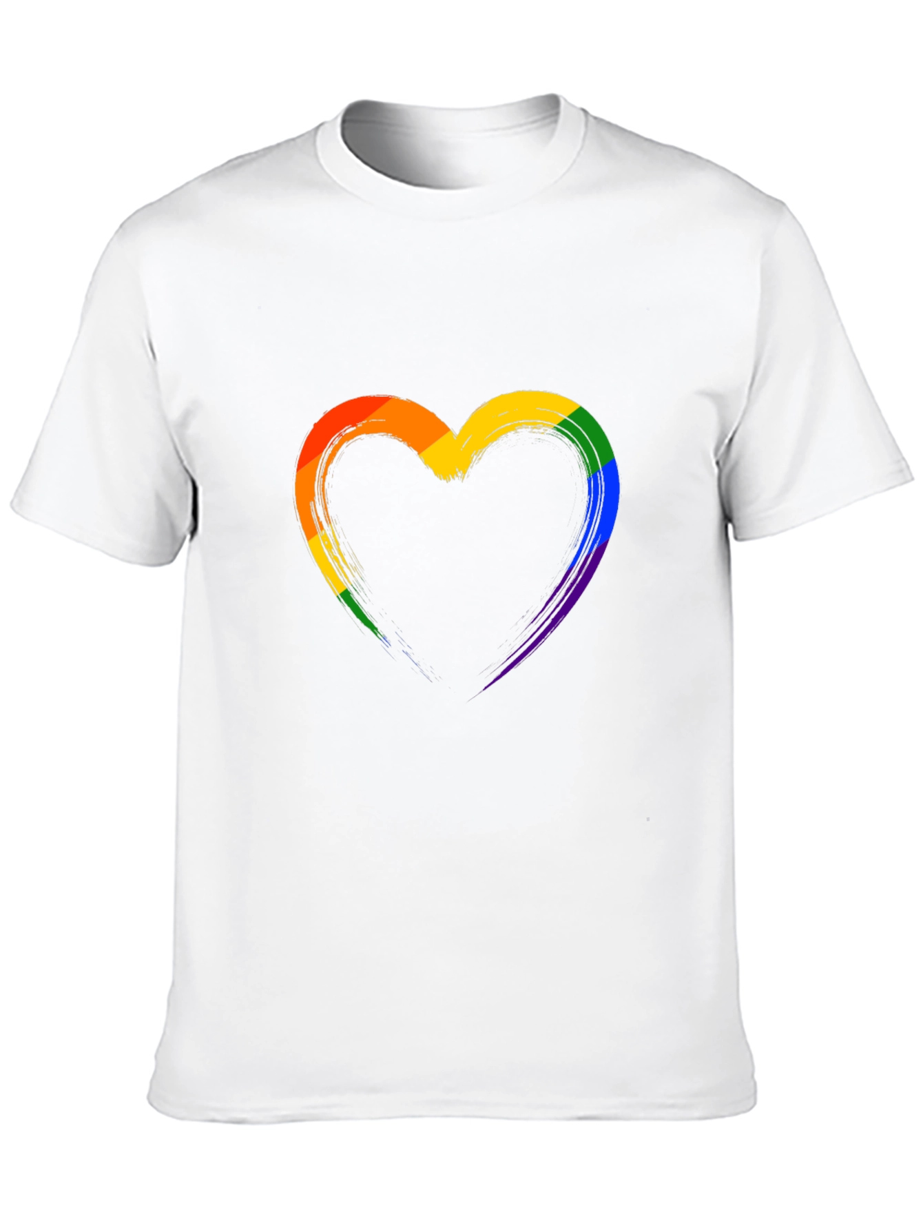 Black Pride Heart T-Shirt - Rainbow Love view 10