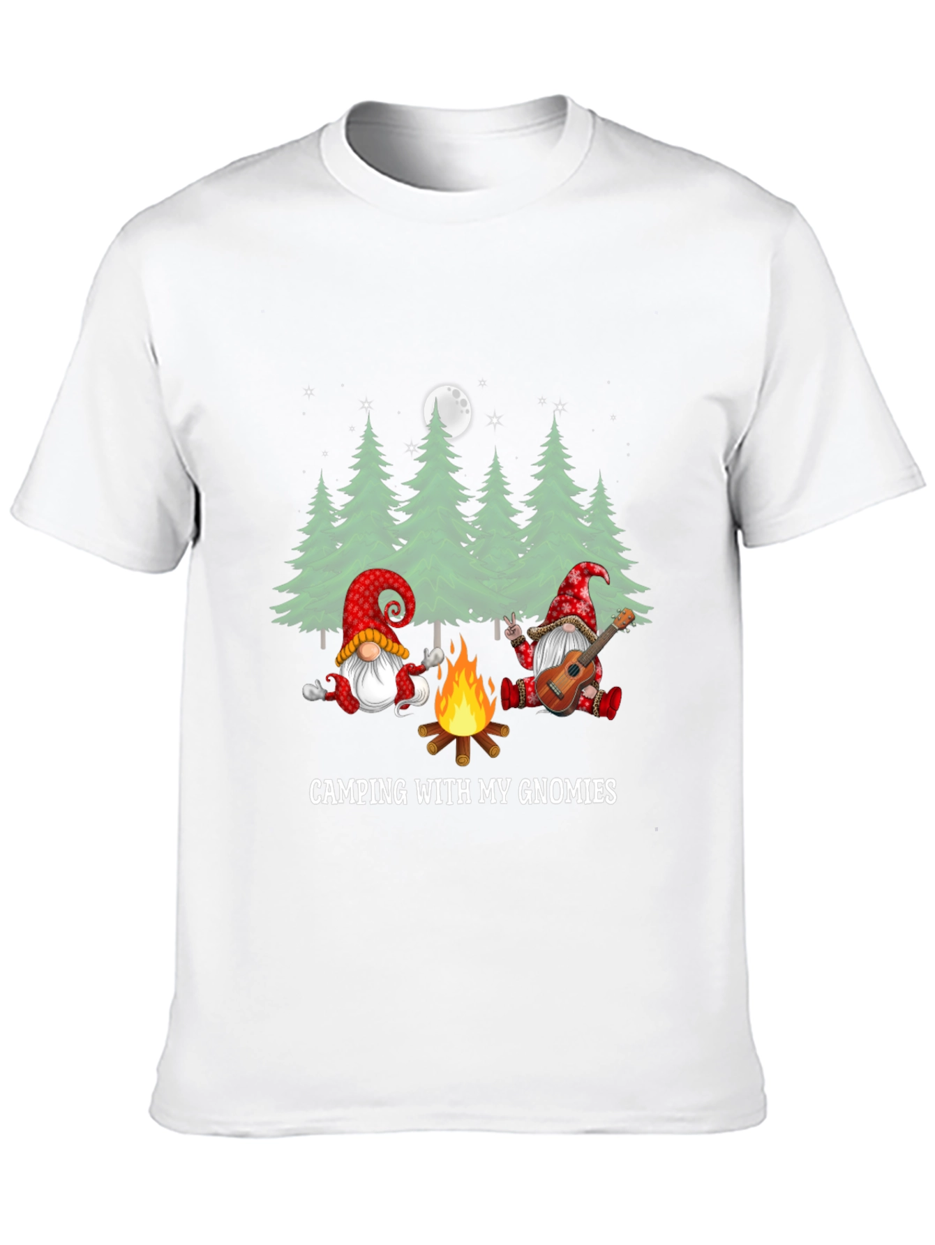 Black Camping with My Gnomies Graphic Tee view 10