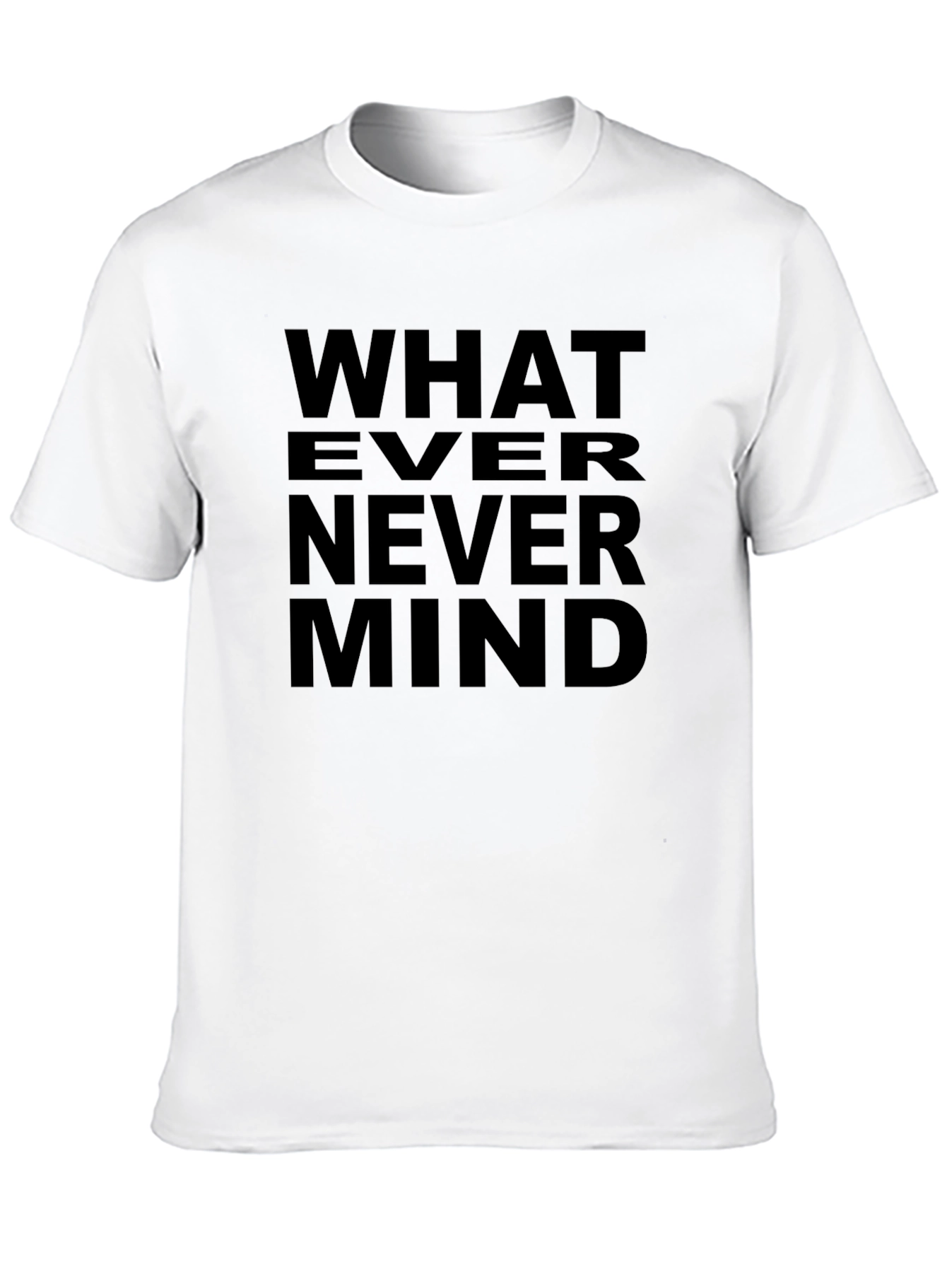 Black Whatever Nevermind Black Graphic Tee view 10