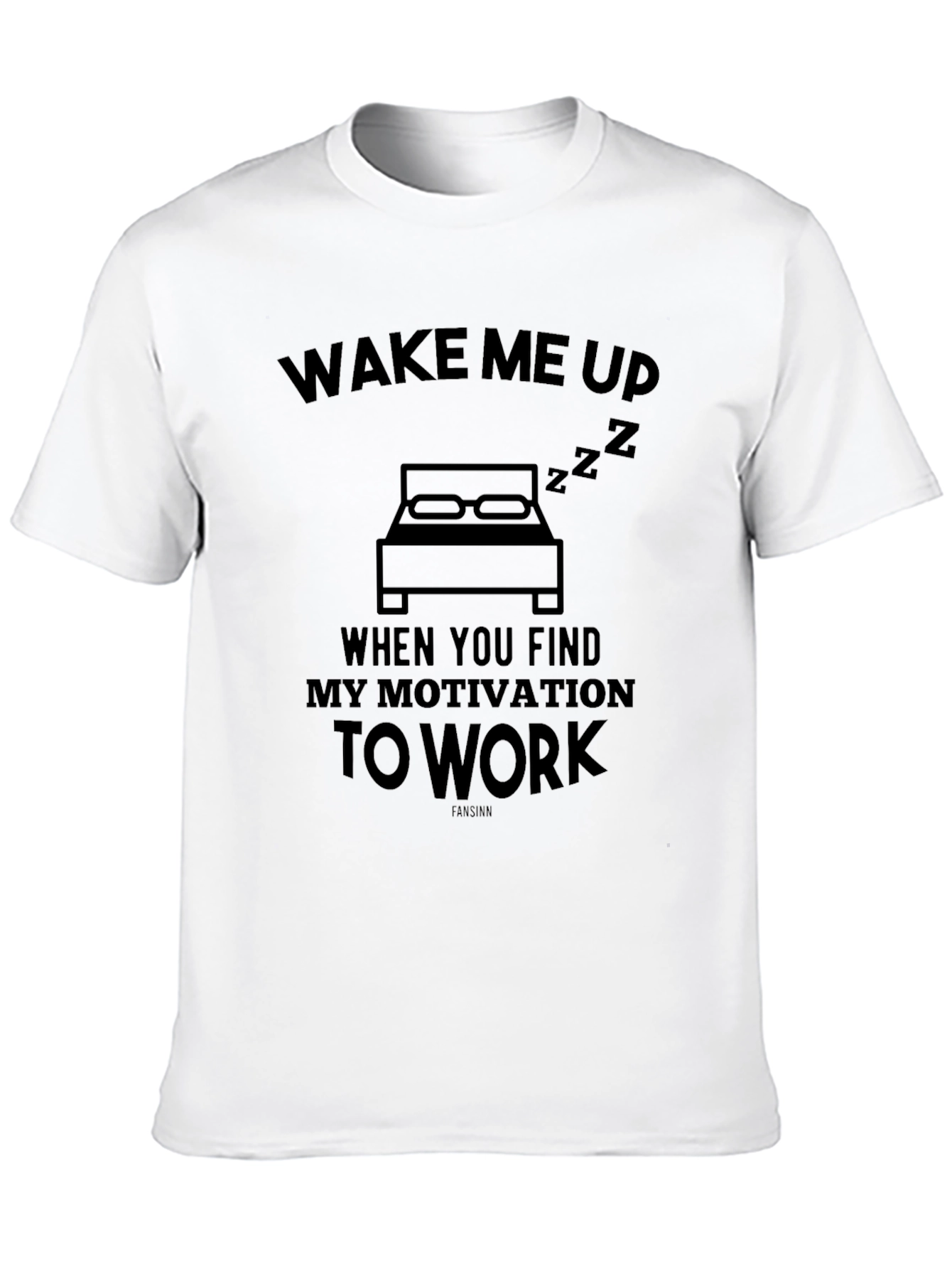 Black Funny Wake Me Up When Motivation Shirt view 10