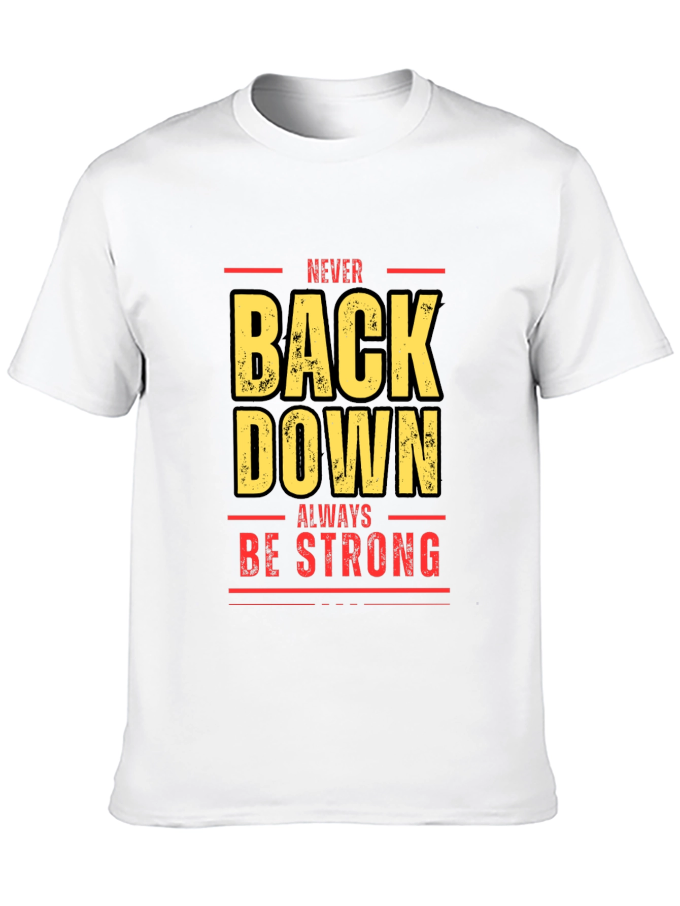 Black Never Back Down Black Graphic Tee view 10
