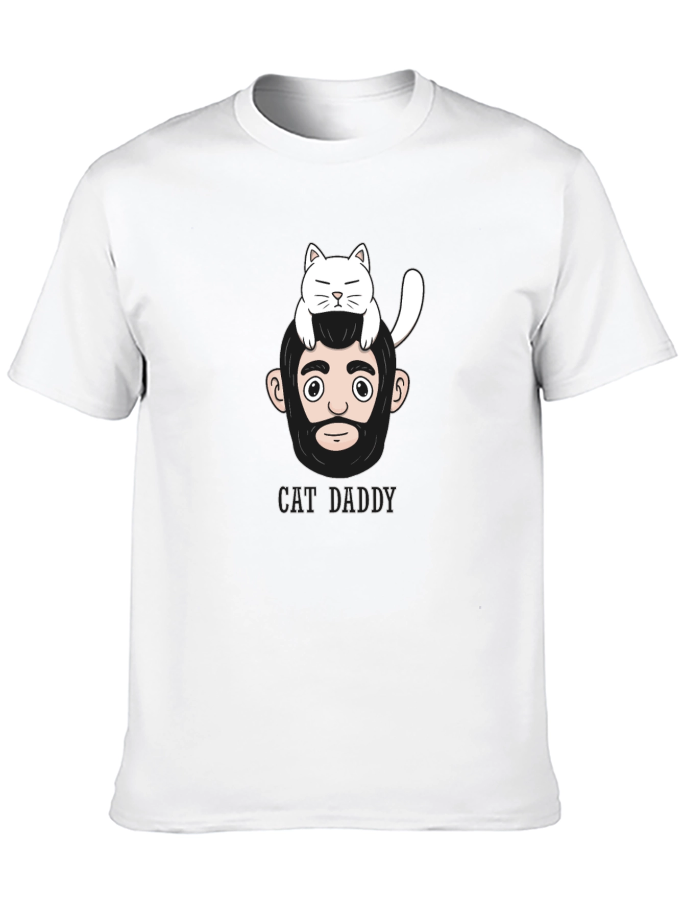 Black Cat Daddy Graphic T-Shirt - Men's Casual Wear view 10