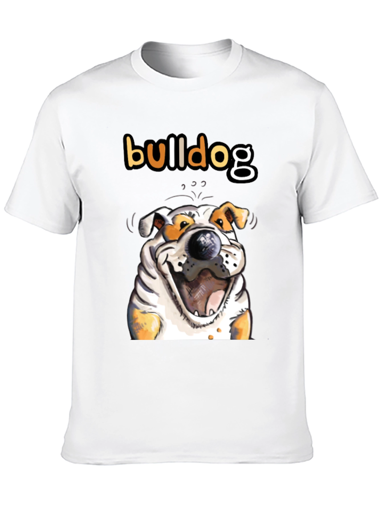 Black Bulldog Graphic Tee - Unisex Cotton T-Shirt view 10