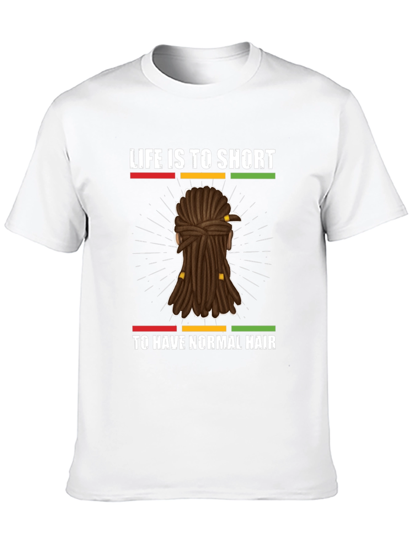 Black Life is Too Short to Have Normal Hair Graphic Tee view 10