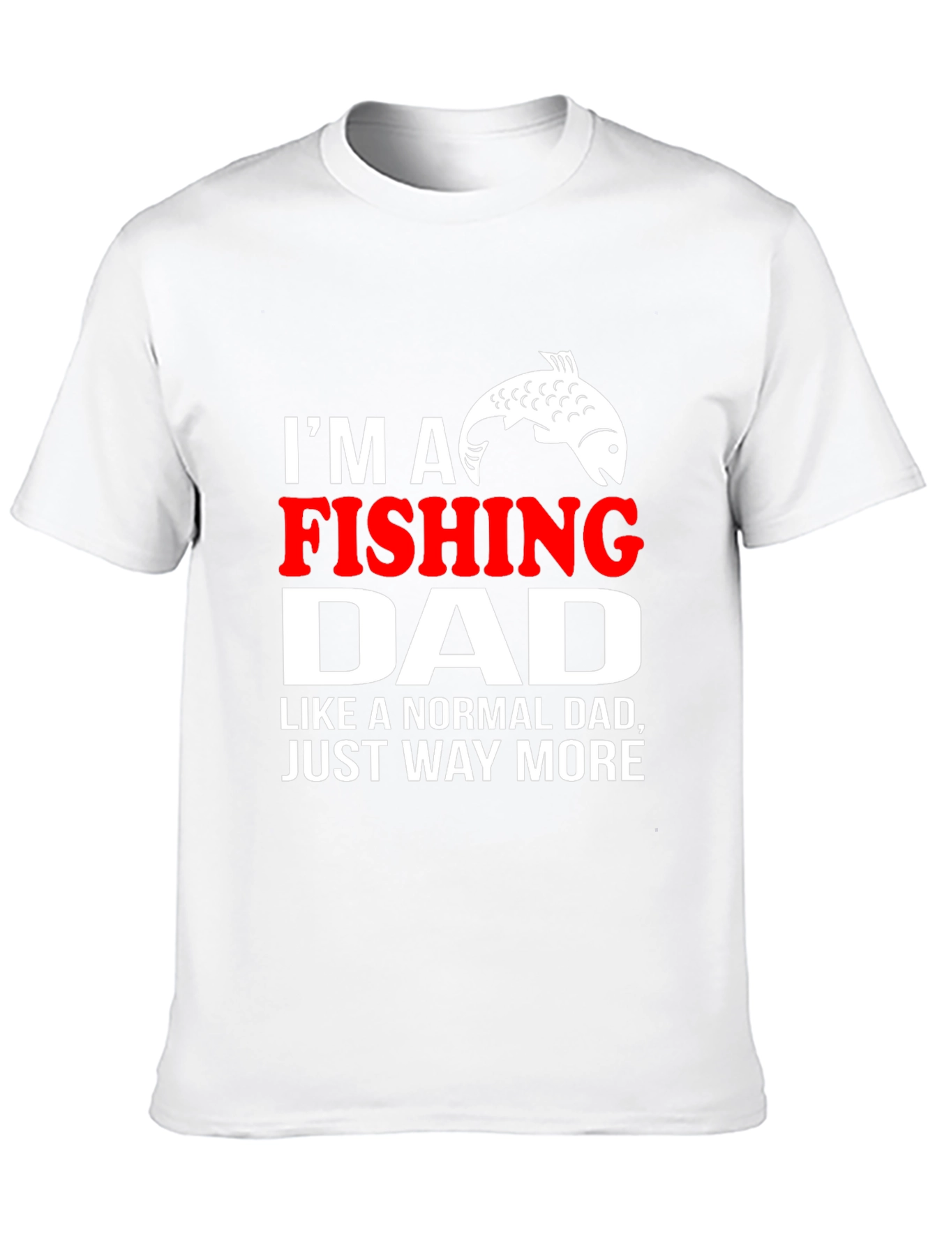 Black Fishing Dad T-Shirt - Novelty Graphic Tee view 10