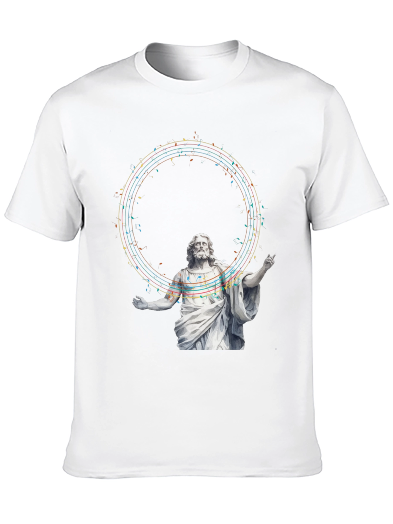 Black Musical Jesus Graphic Tee - Black Cotton T-Shirt view 10