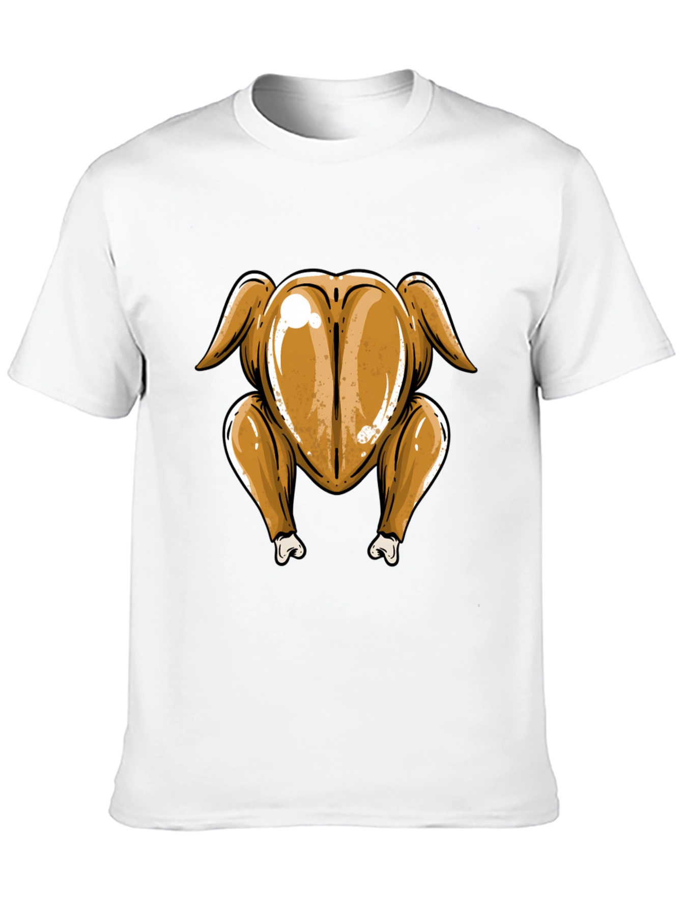Black Roasted Turkey Butt T-Shirt - Thanksgiving Humor view 10