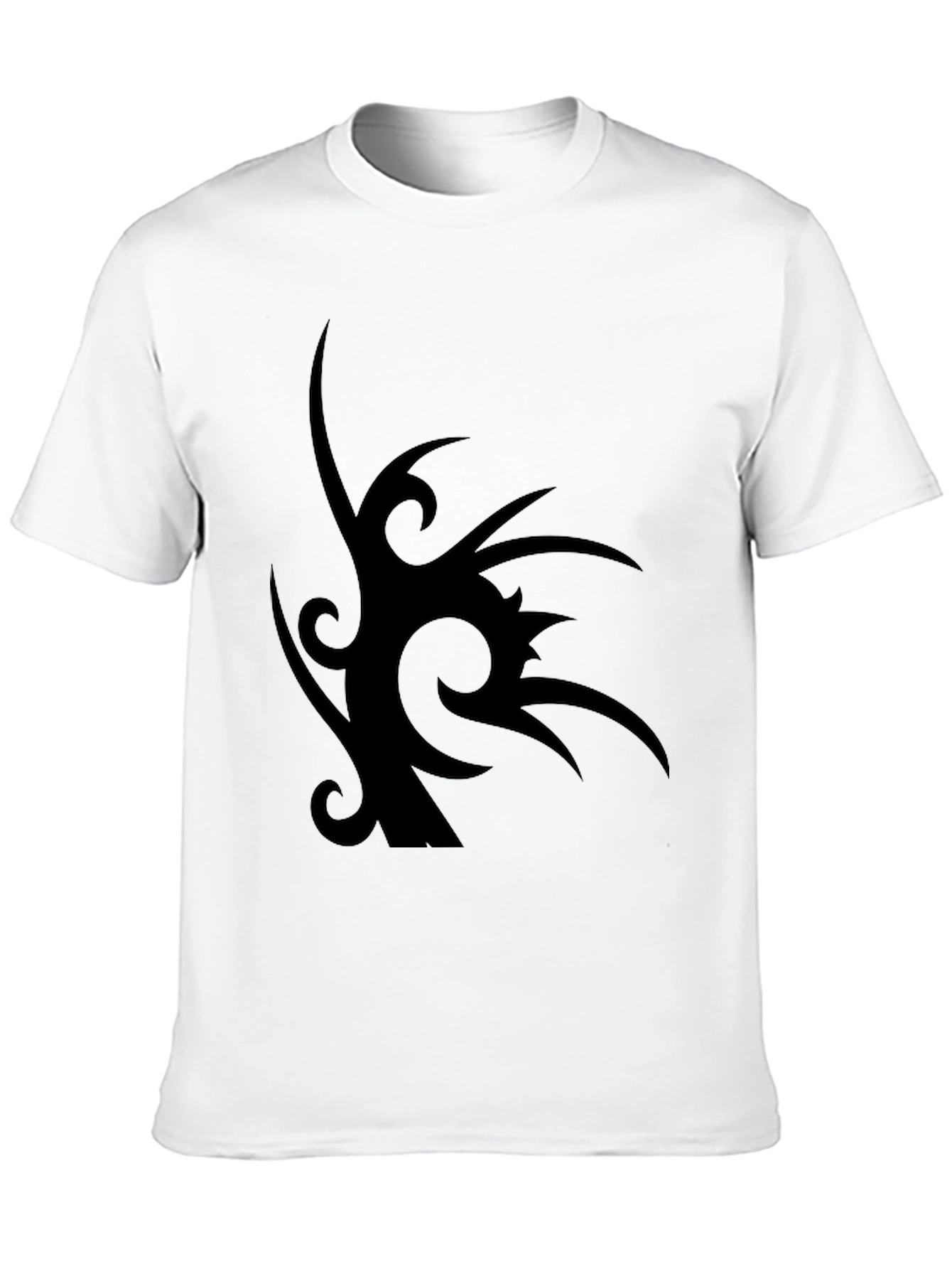 Black Tribal Tattoo Black Graphic Tee for Men view 10