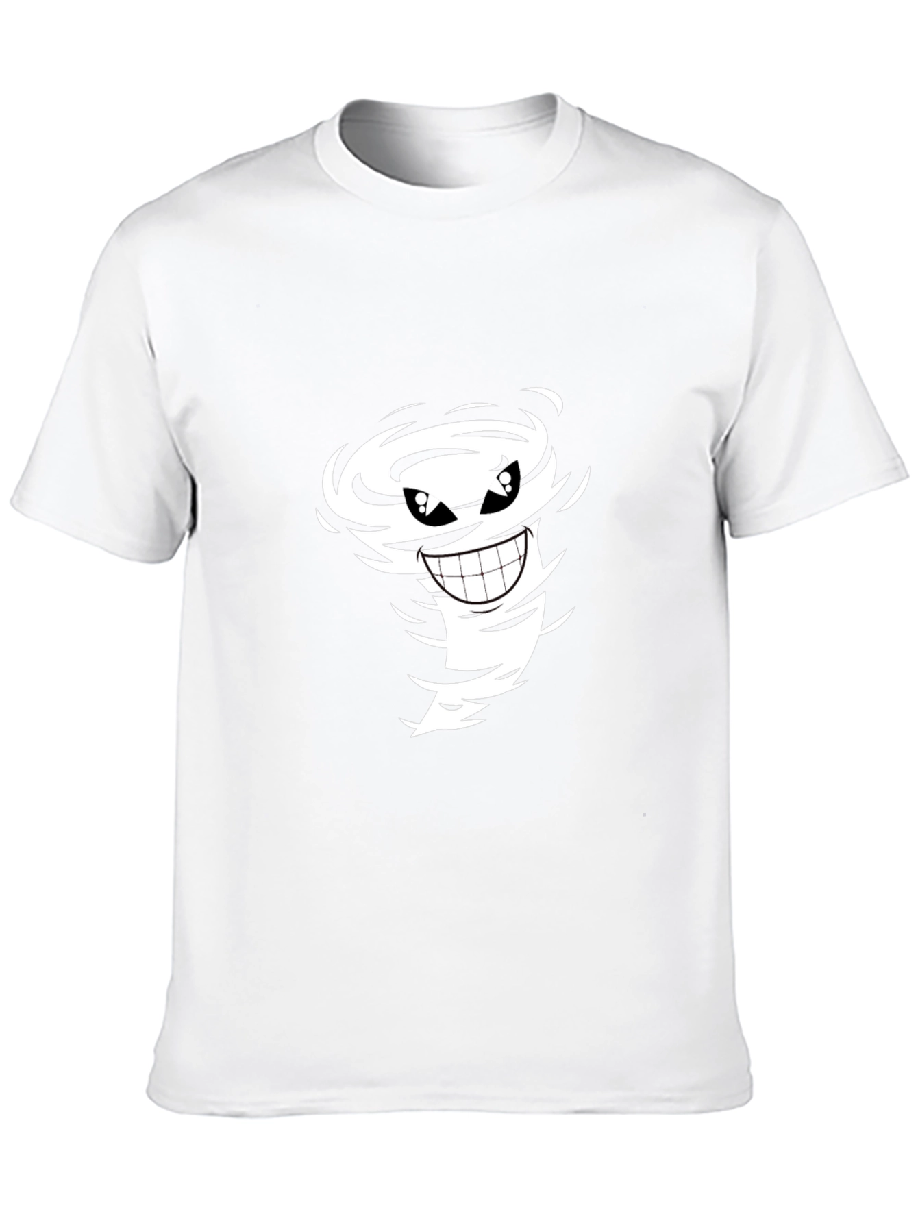 Black Cartoon Tornado Graphic Black Tee view 10