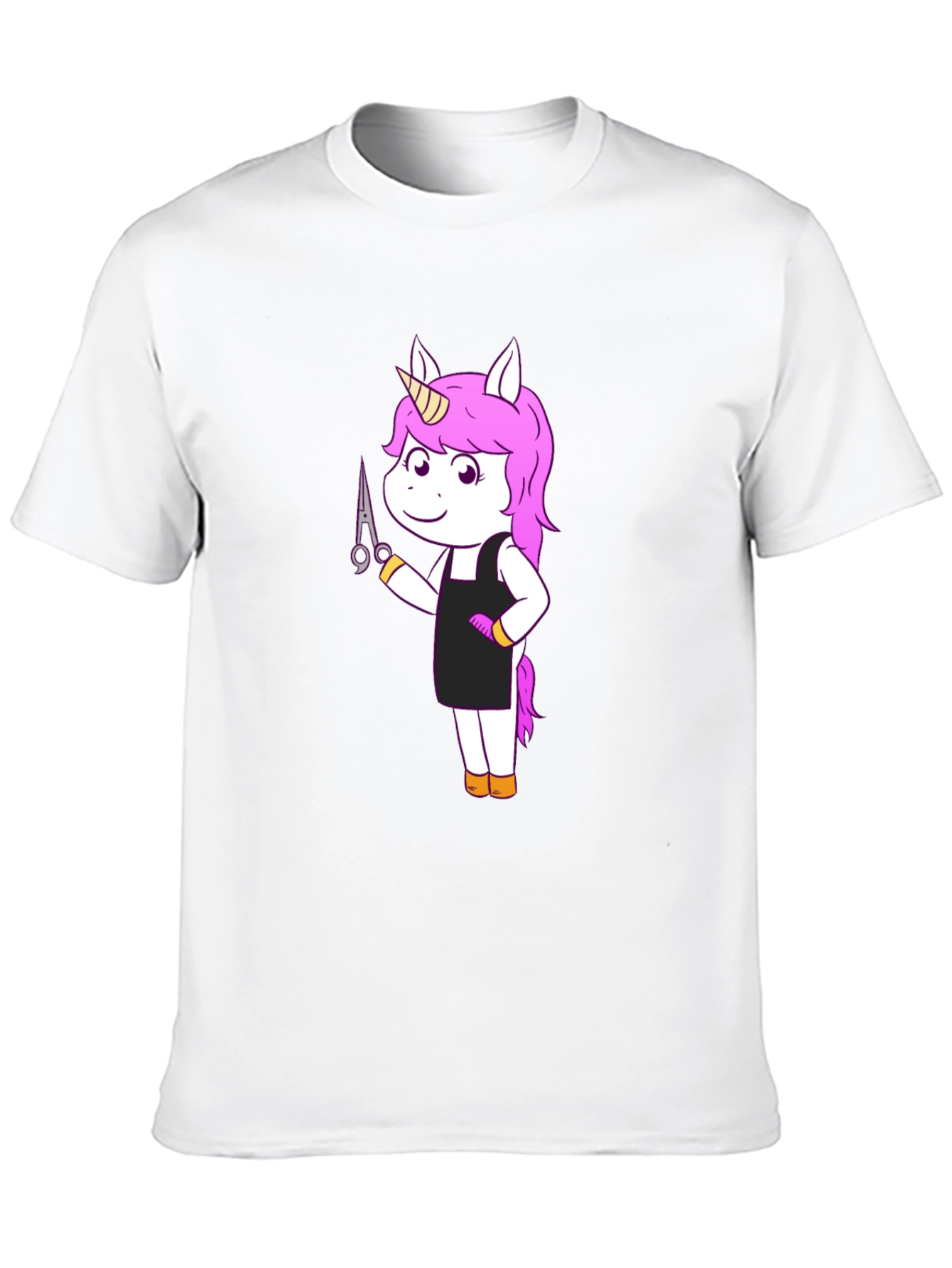 Black Unicorn Barber Graphic T-Shirt view 10