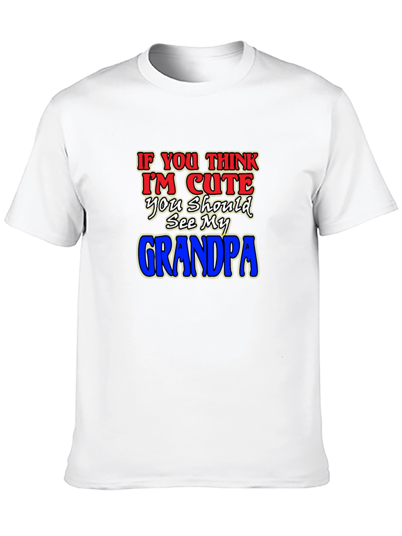 Black Cute Grandpa T-Shirt - Humorous Family Tee view 10