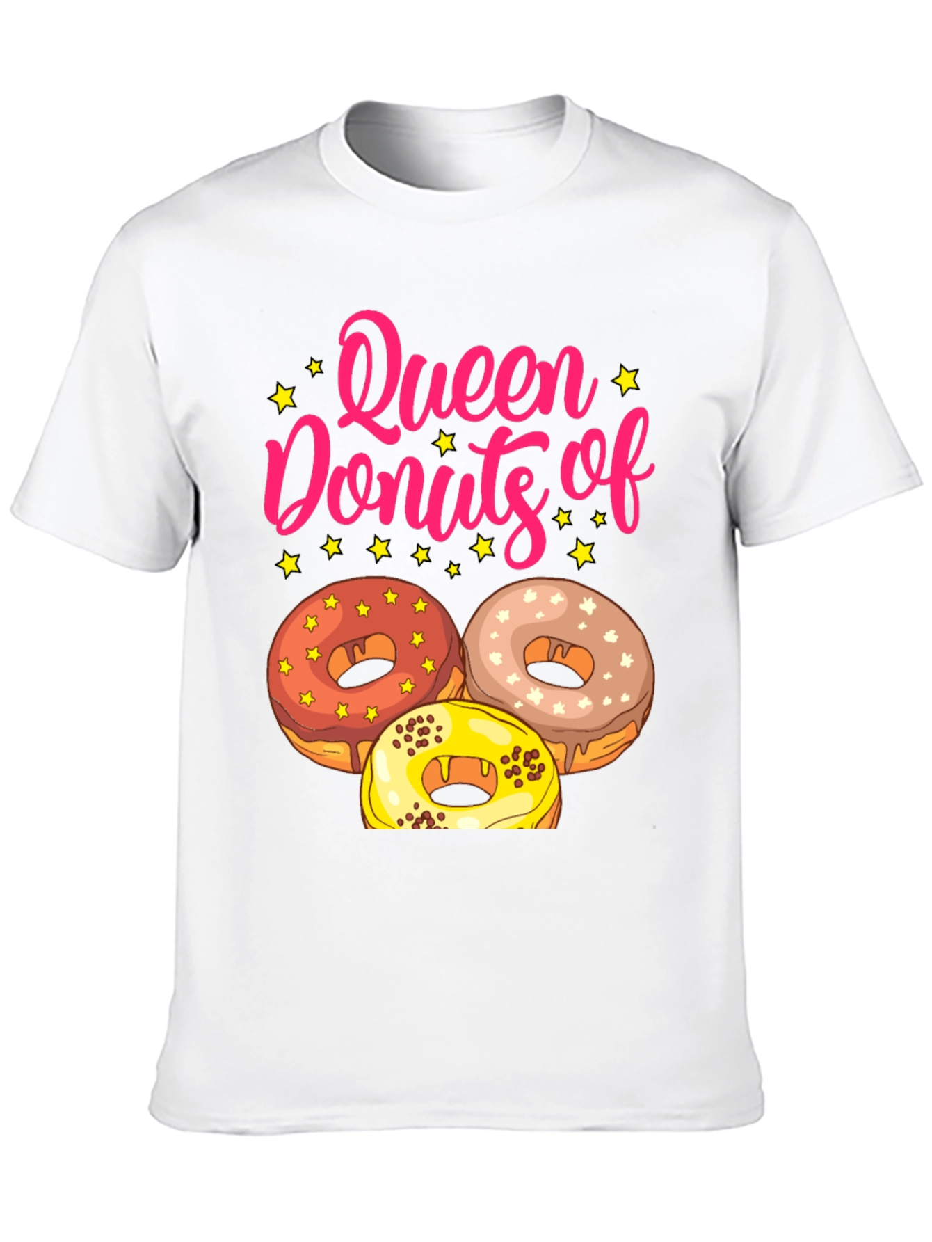 Black Queen of Donuts T-Shirt Funny Dessert Tee view 10