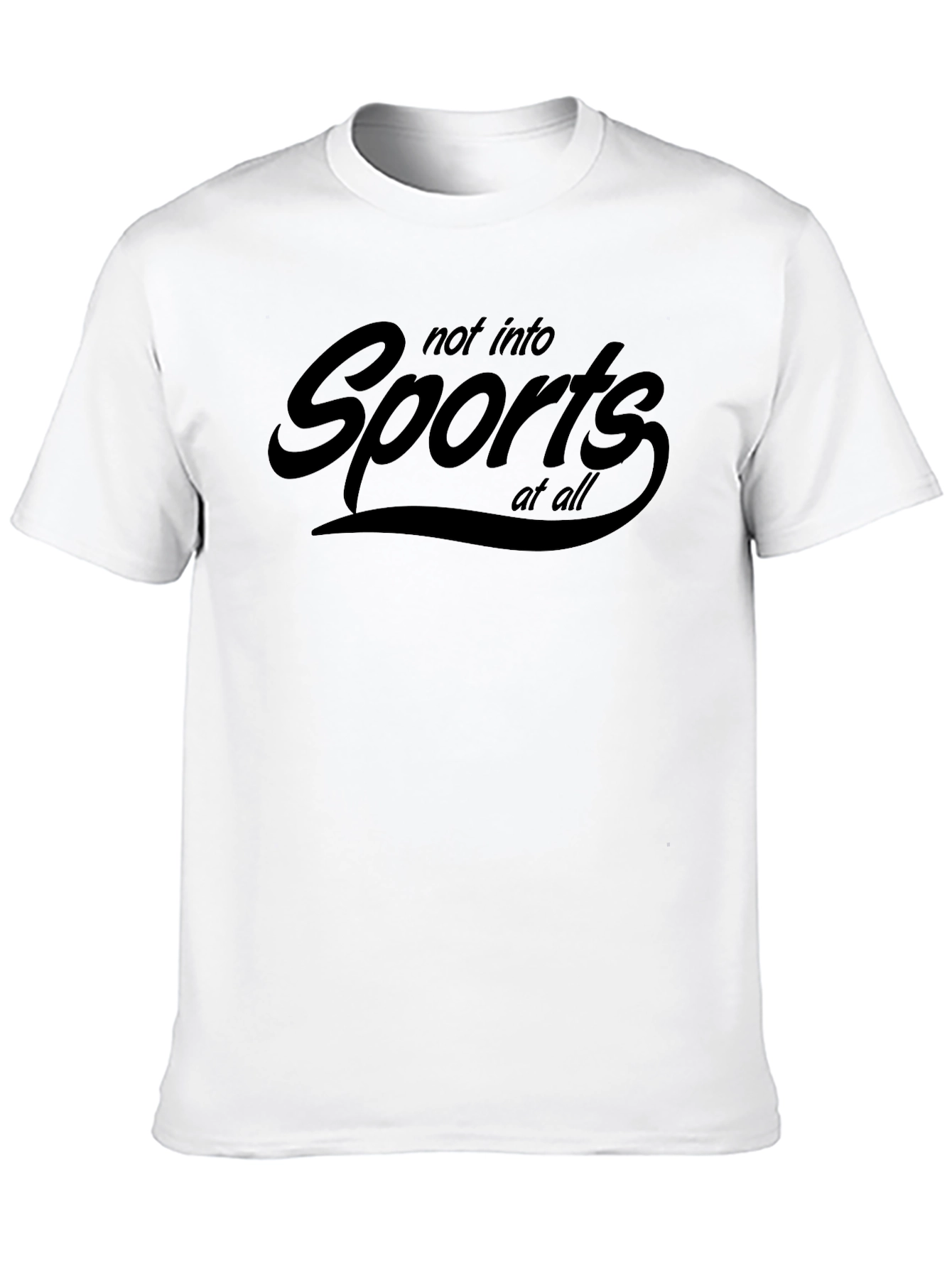 Black Not Into Sports T-Shirt view 10