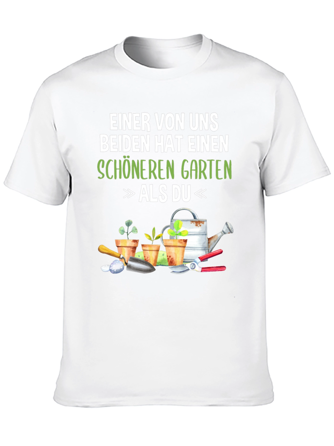 Black Gardener's T-Shirt: Schöneren Garten Als Du view 10