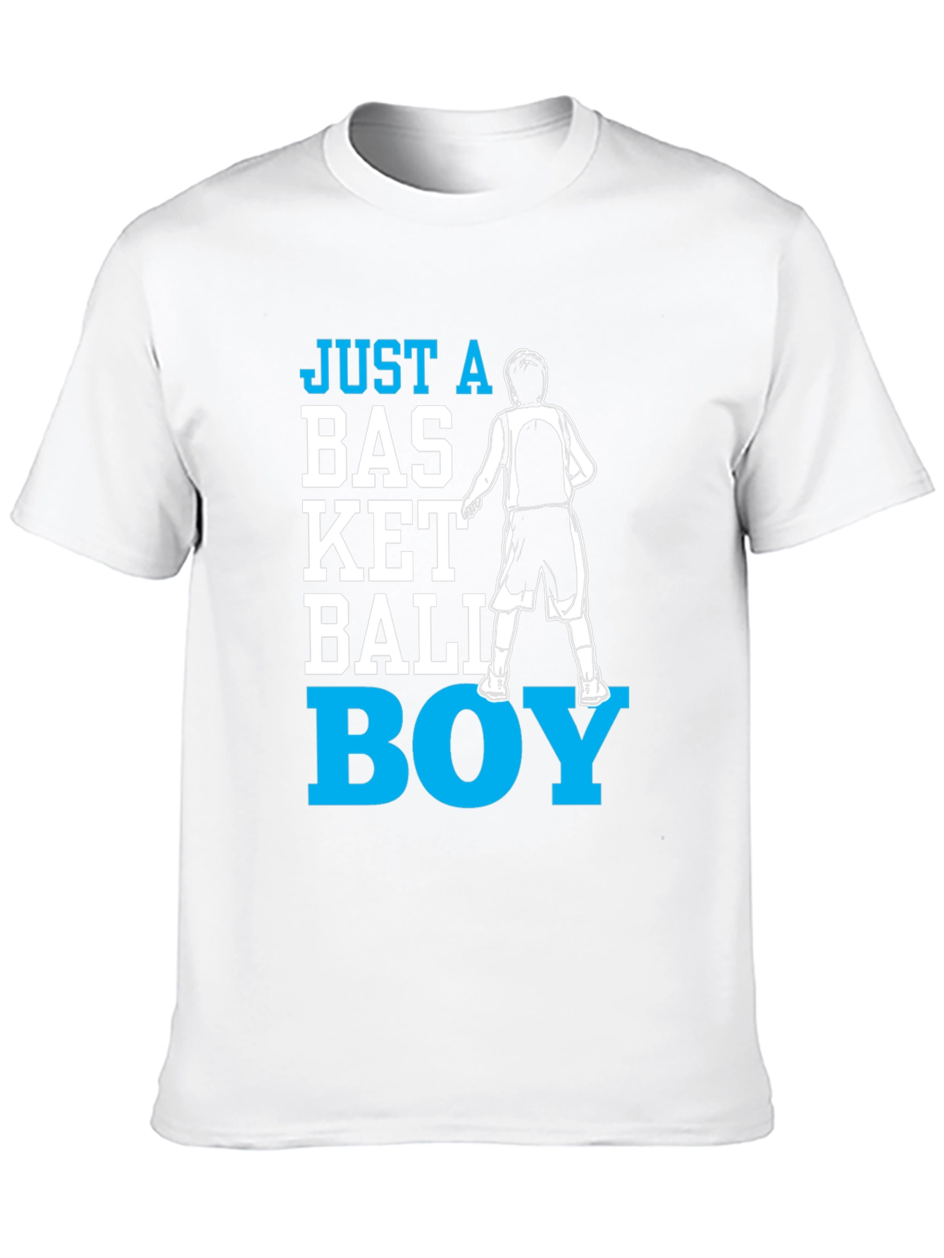 Black Basketball Boy T-Shirt - Fun Graphic Tee view 10