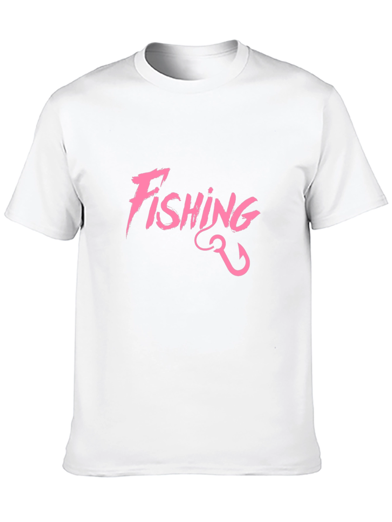 Black Fishing T-Shirt - Pink Graphic Print view 10