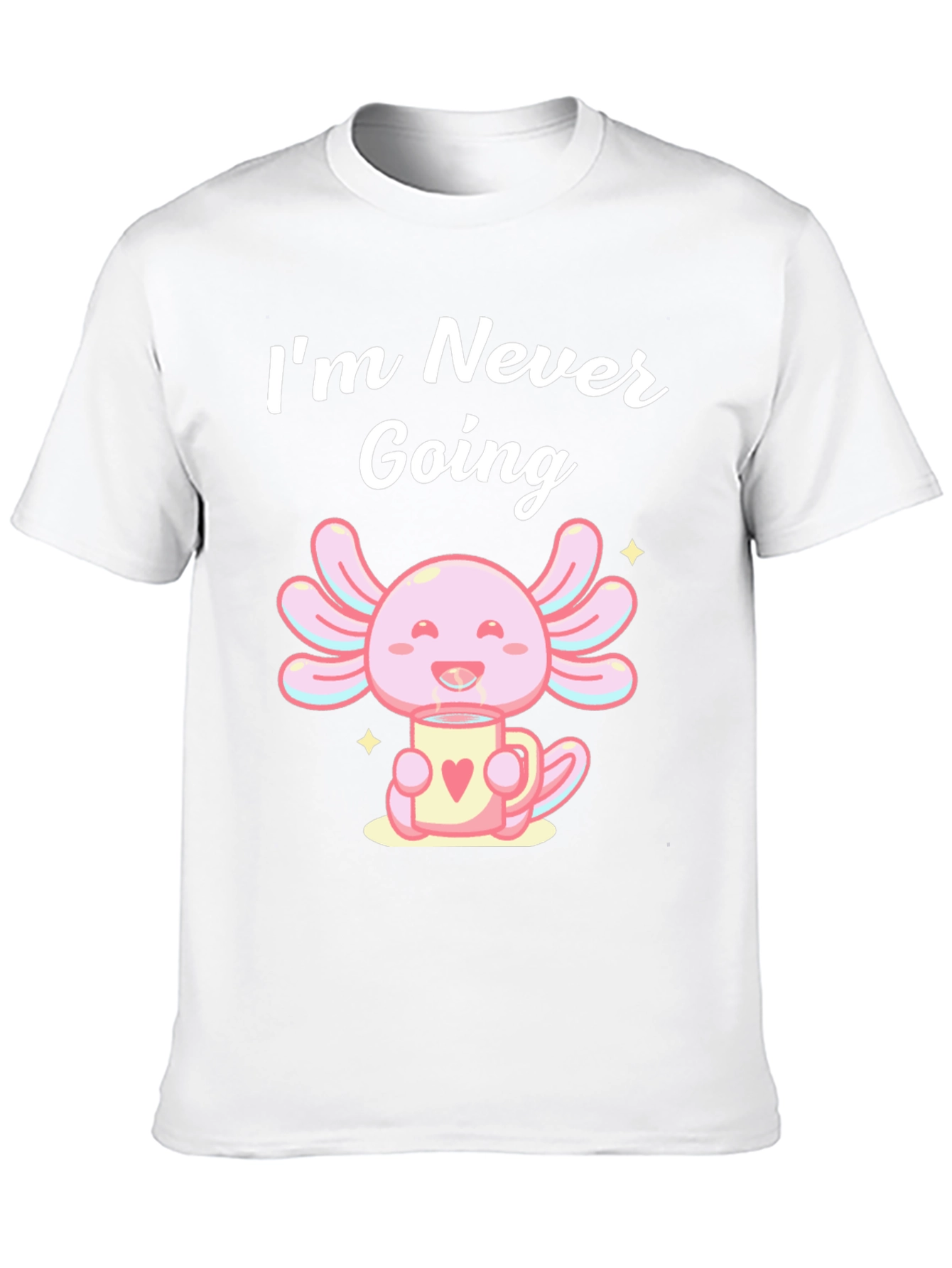Black Axolotl Coffee T-Shirt - Never Going view 10